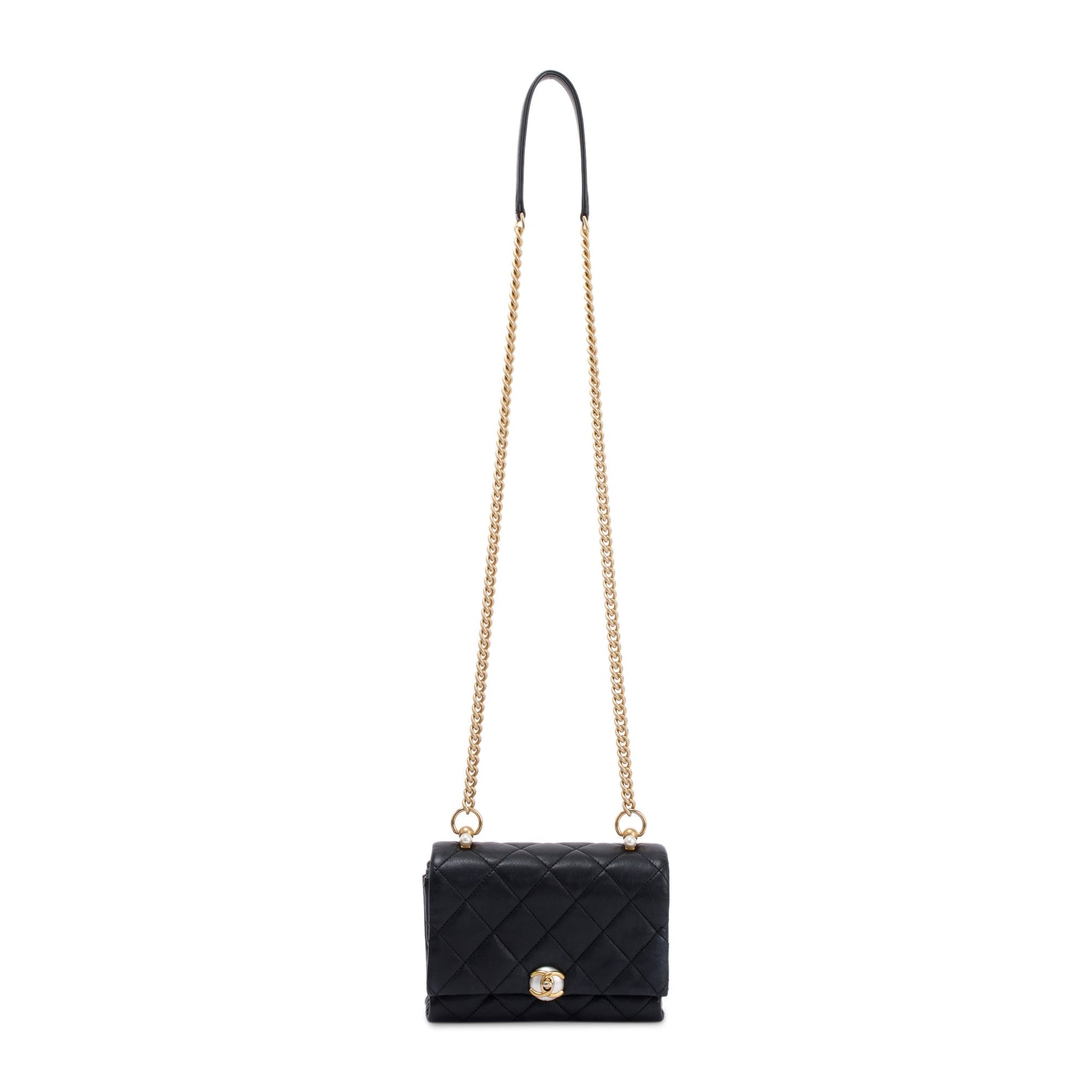 Chanel CC Pearl Accordion Flap Travel Bag Authenticity Card