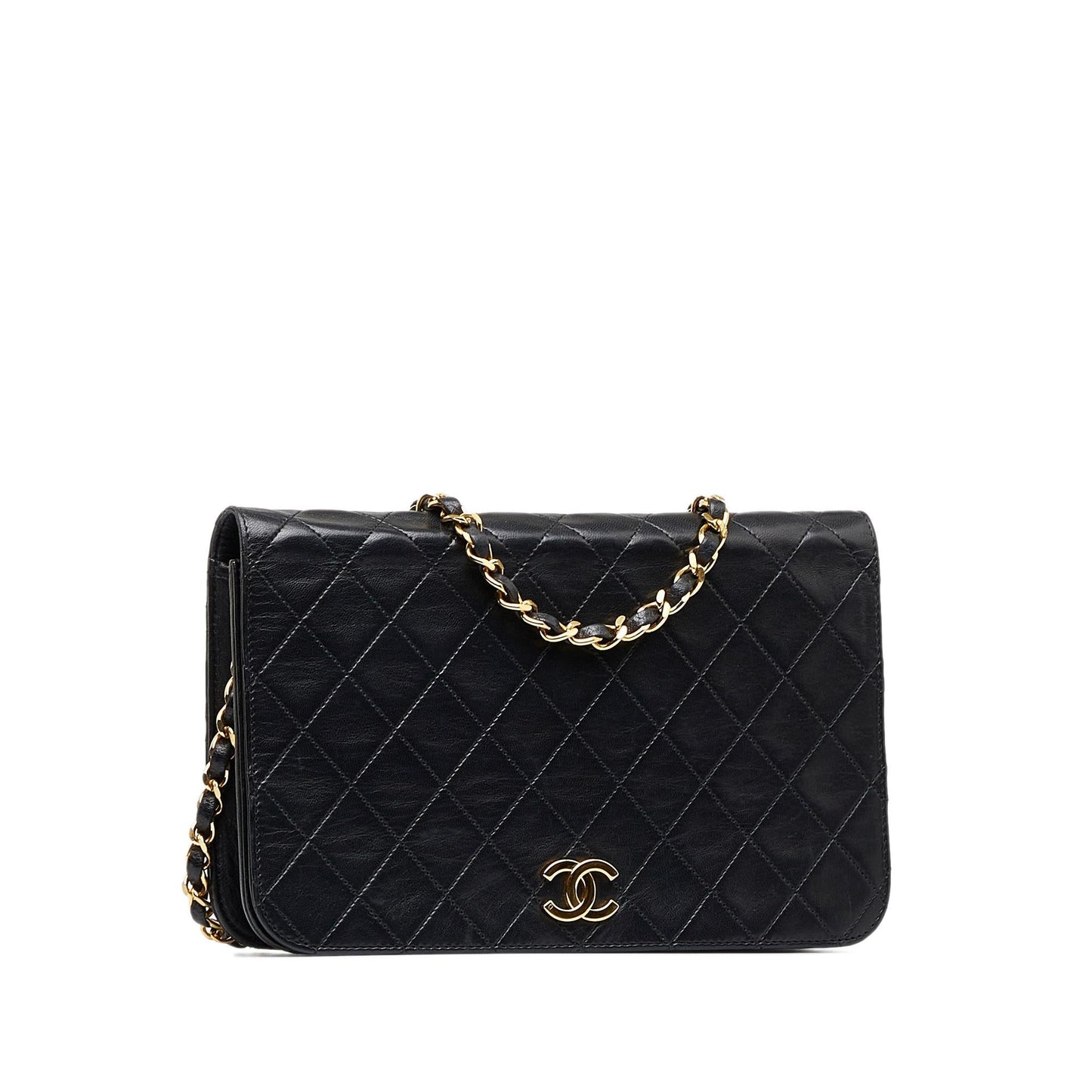 Chanel CC Quilted Full Flap SHG-nZYrZm Small Shoulder Bag