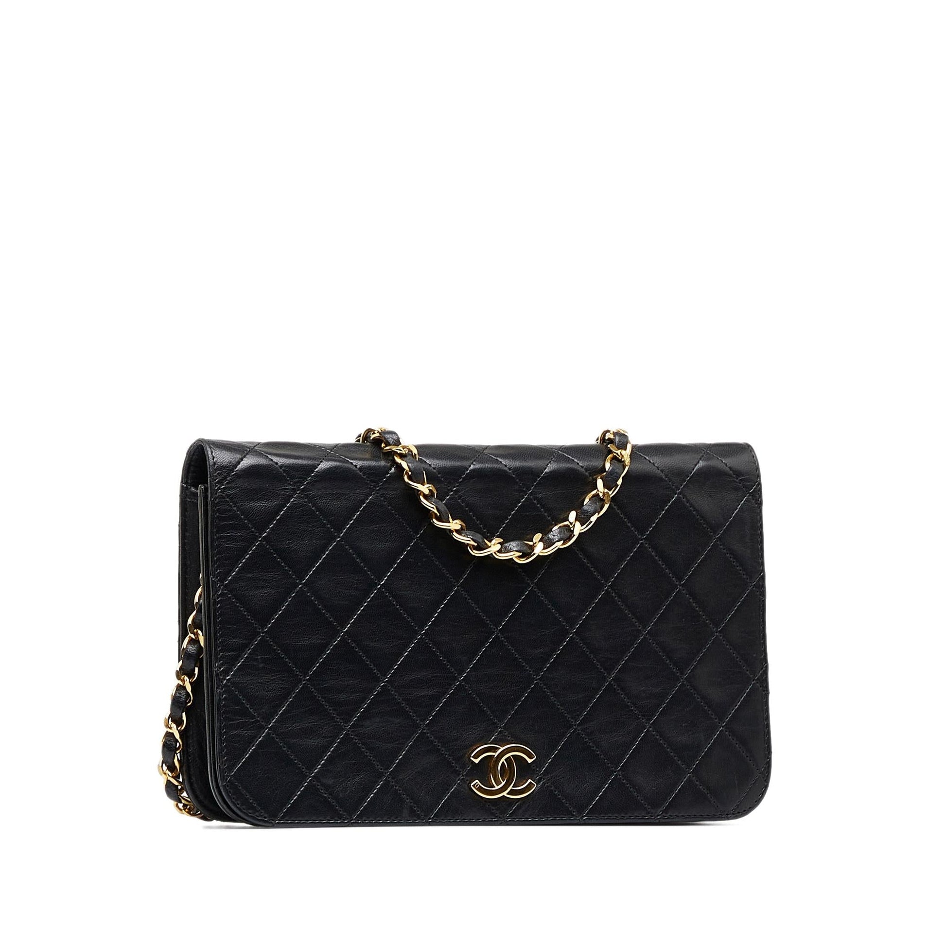 Chanel CC Quilted Full Flap SHG-nZYrZm Small Shoulder Bag