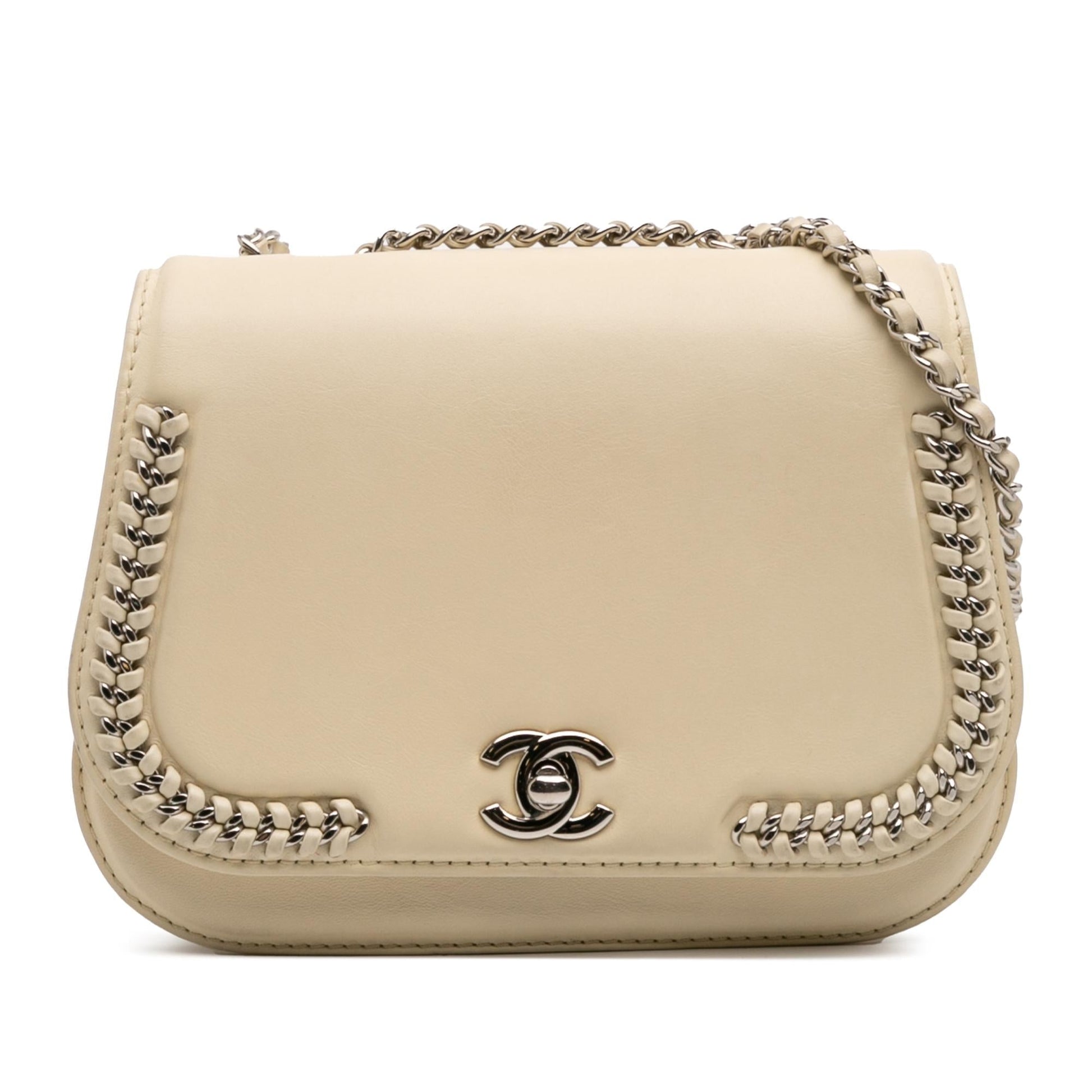 Chanel Calfskin Braided Chic Flap Small Handbag