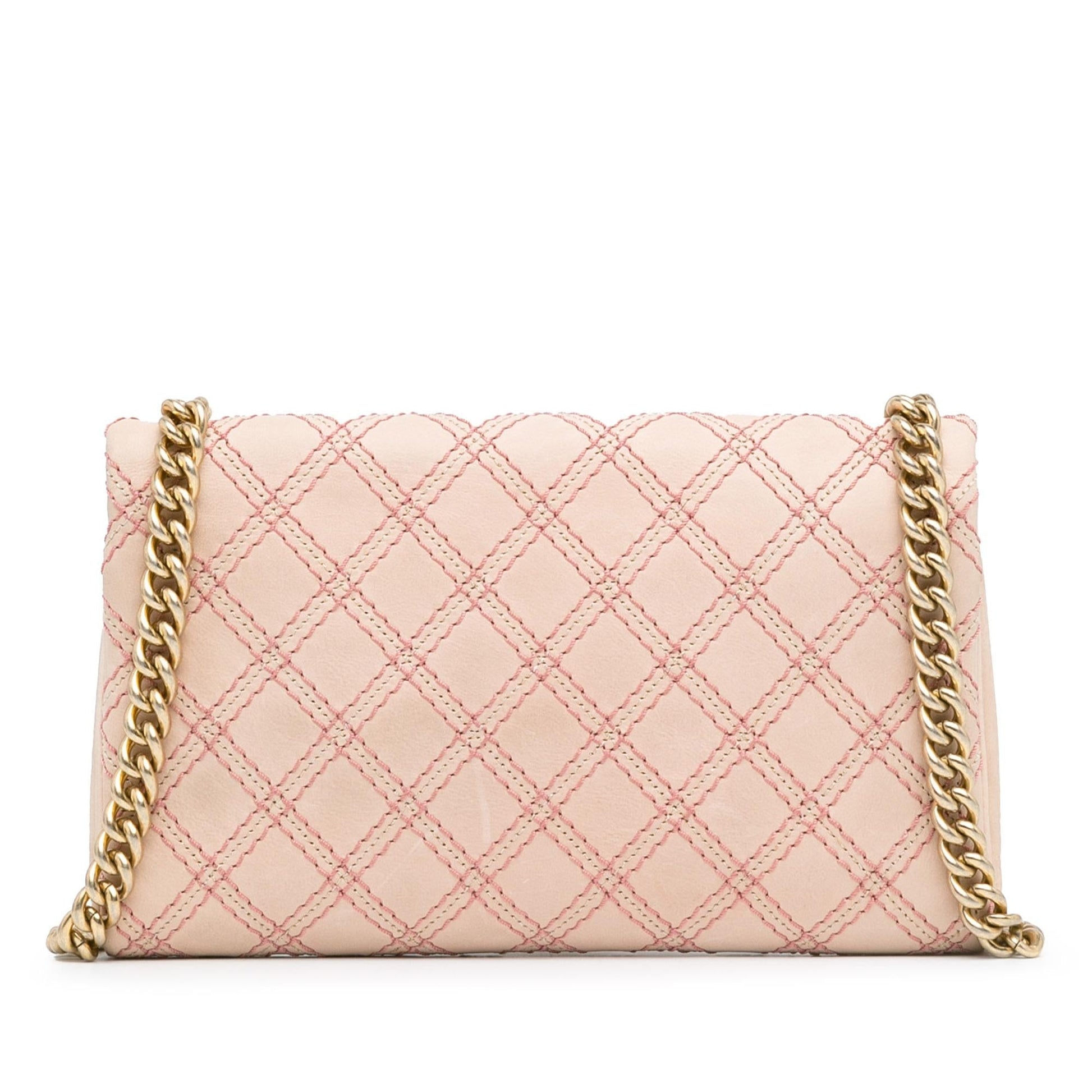 Chanel Small Calfskin Triple Stitched Flap (SHG-MqcPxP)