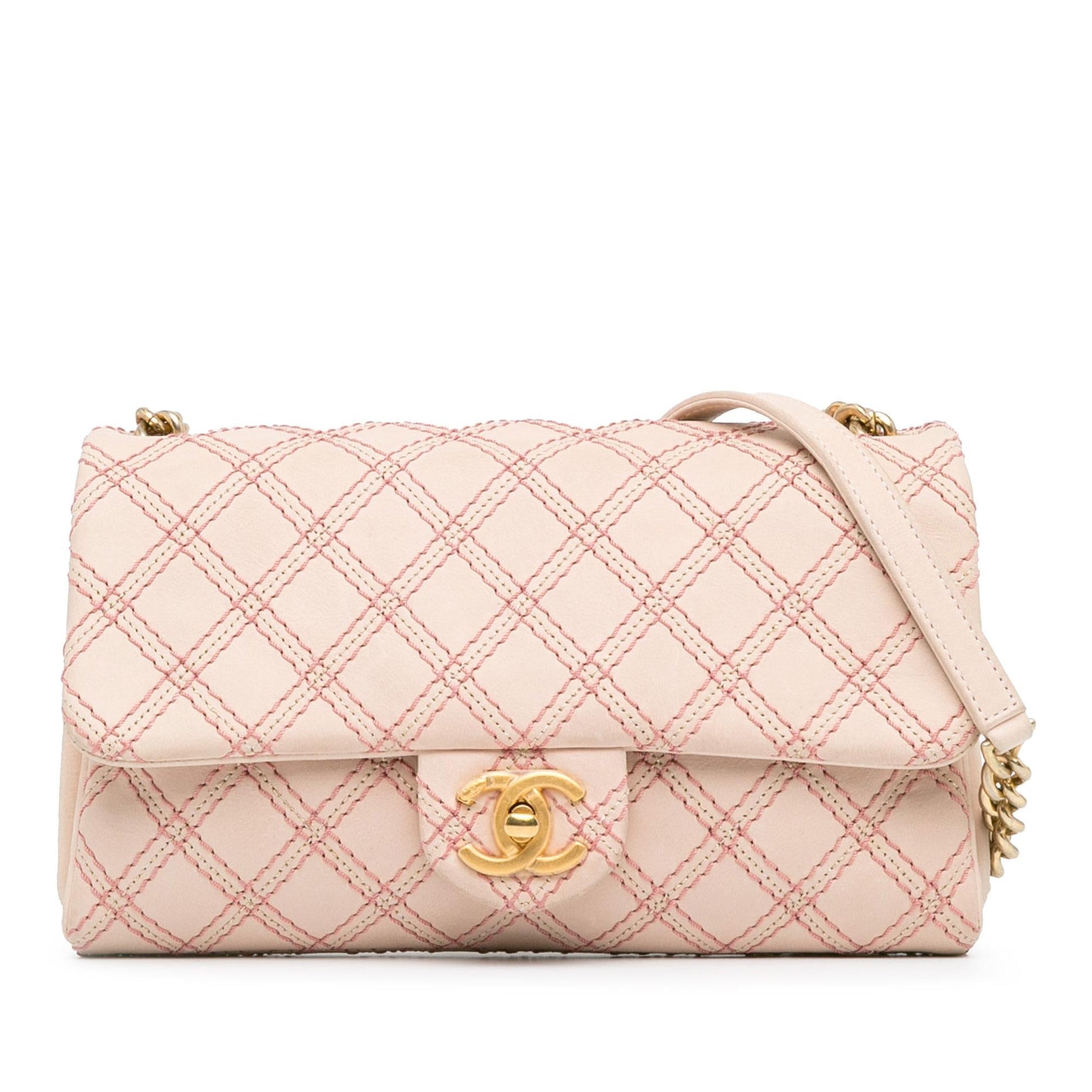 Chanel Small Calfskin Triple Stitched Flap (Shg-Mqcpxp) Bag
