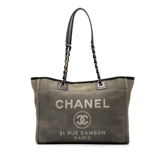 Chanel Deauville SHG-mmN7Cl Small Canvas Tote Bag