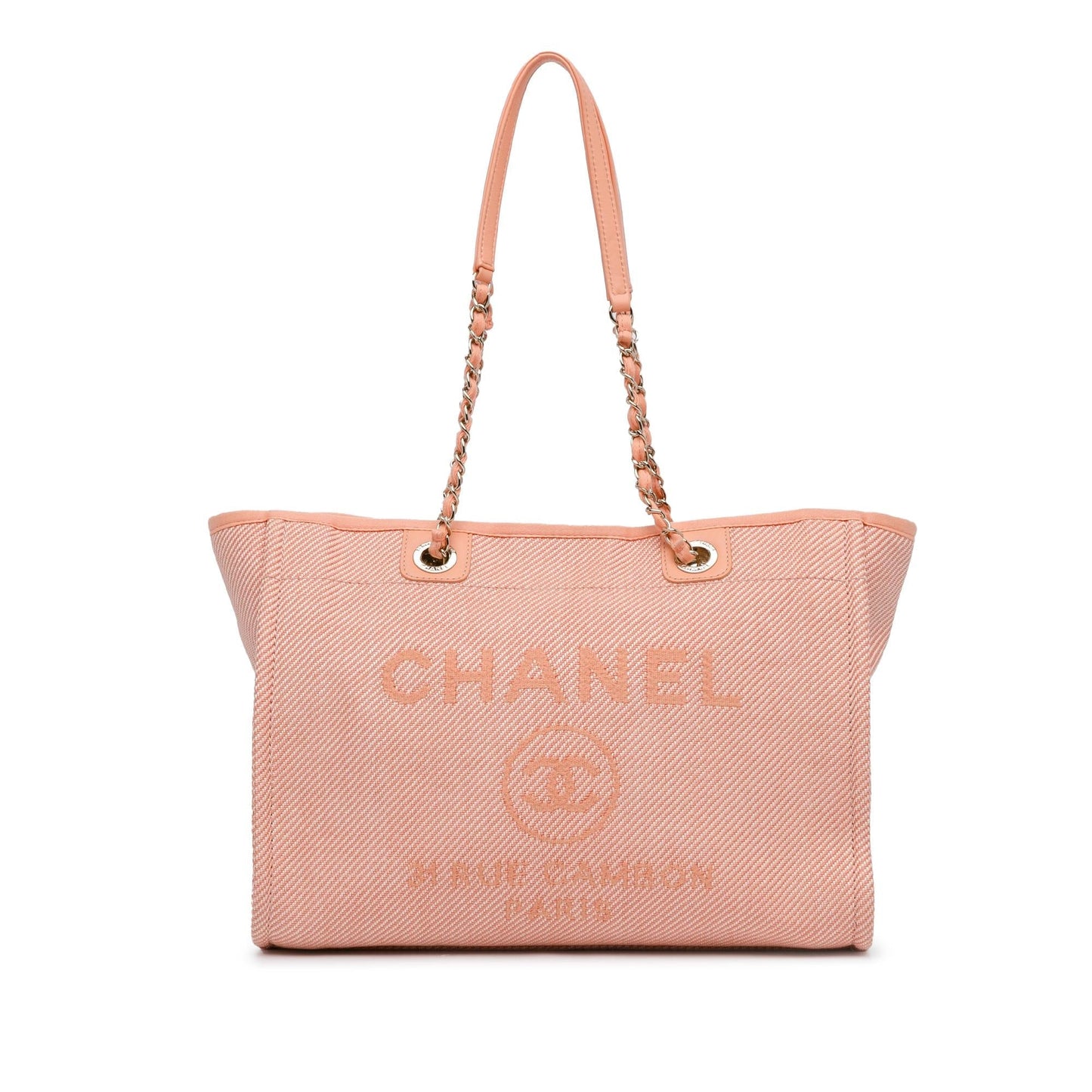 Chanel Deauville SHG-YEq40T Small Canvas Tote Bag