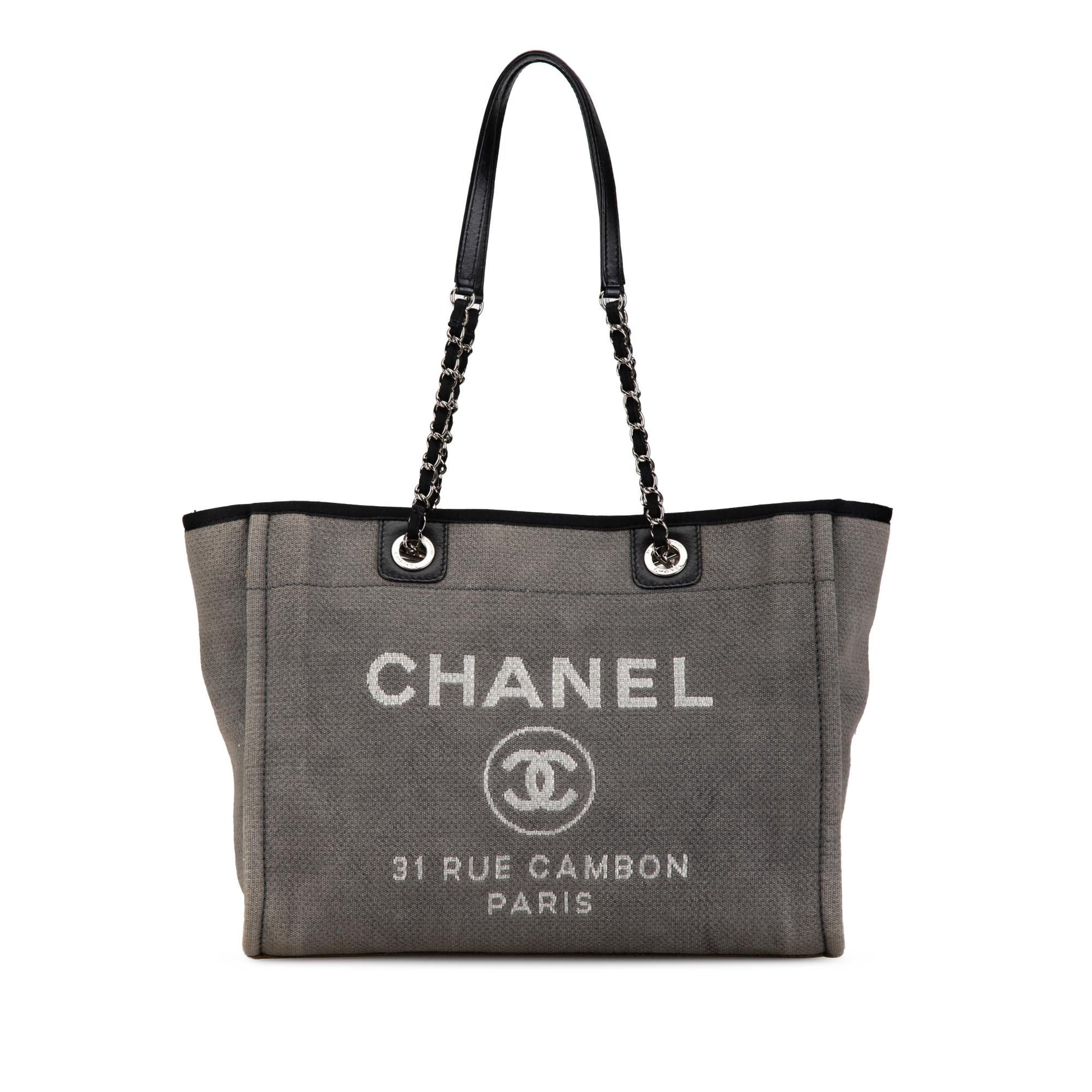 Chanel Deauville SHG-2Pyf4g Small Canvas Tote Bag