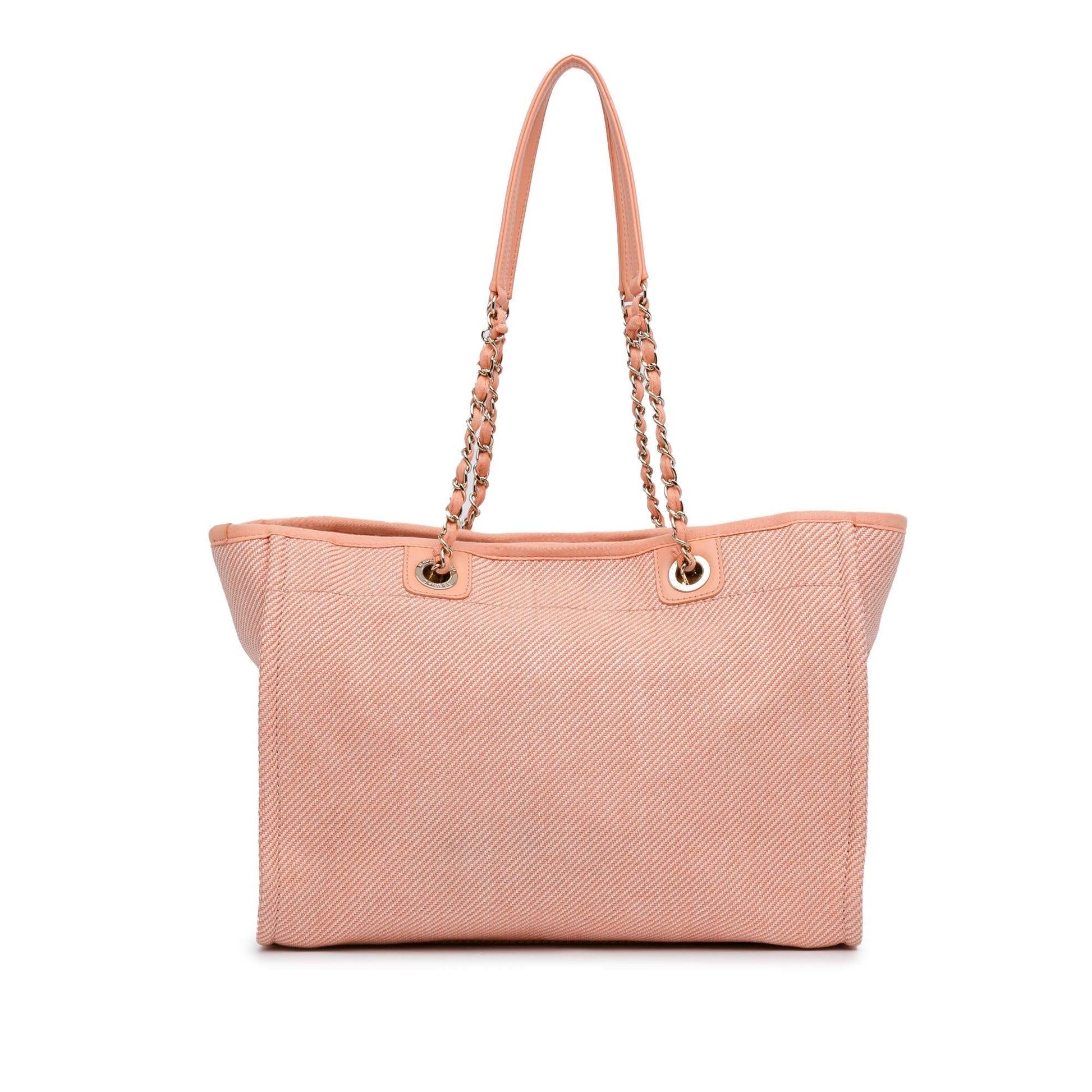 Chanel Deauville SHG-08huJ7 Small Canvas Tote Bag