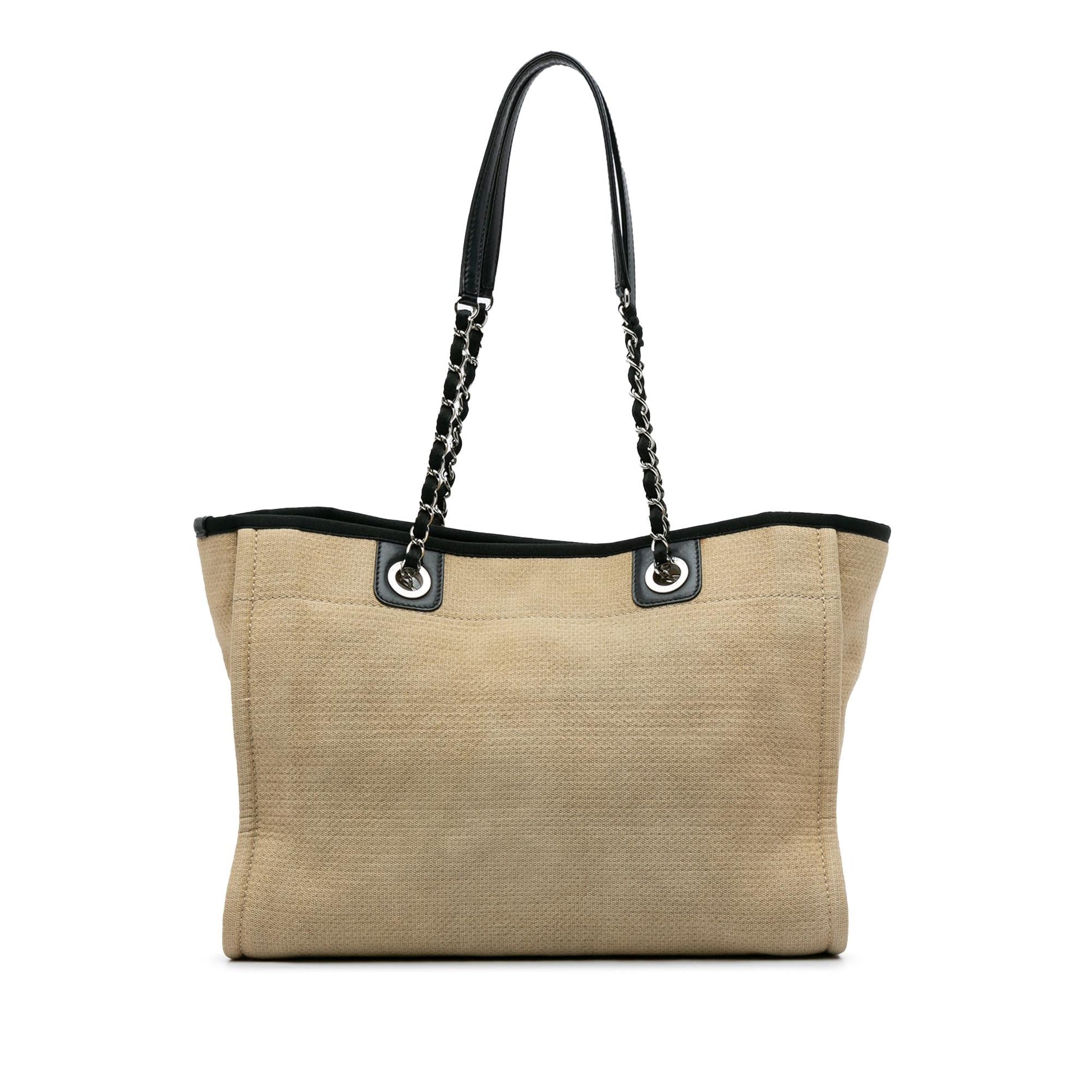 Chanel Deauville SHG-AeK0SJ Small Canvas Tote Bag