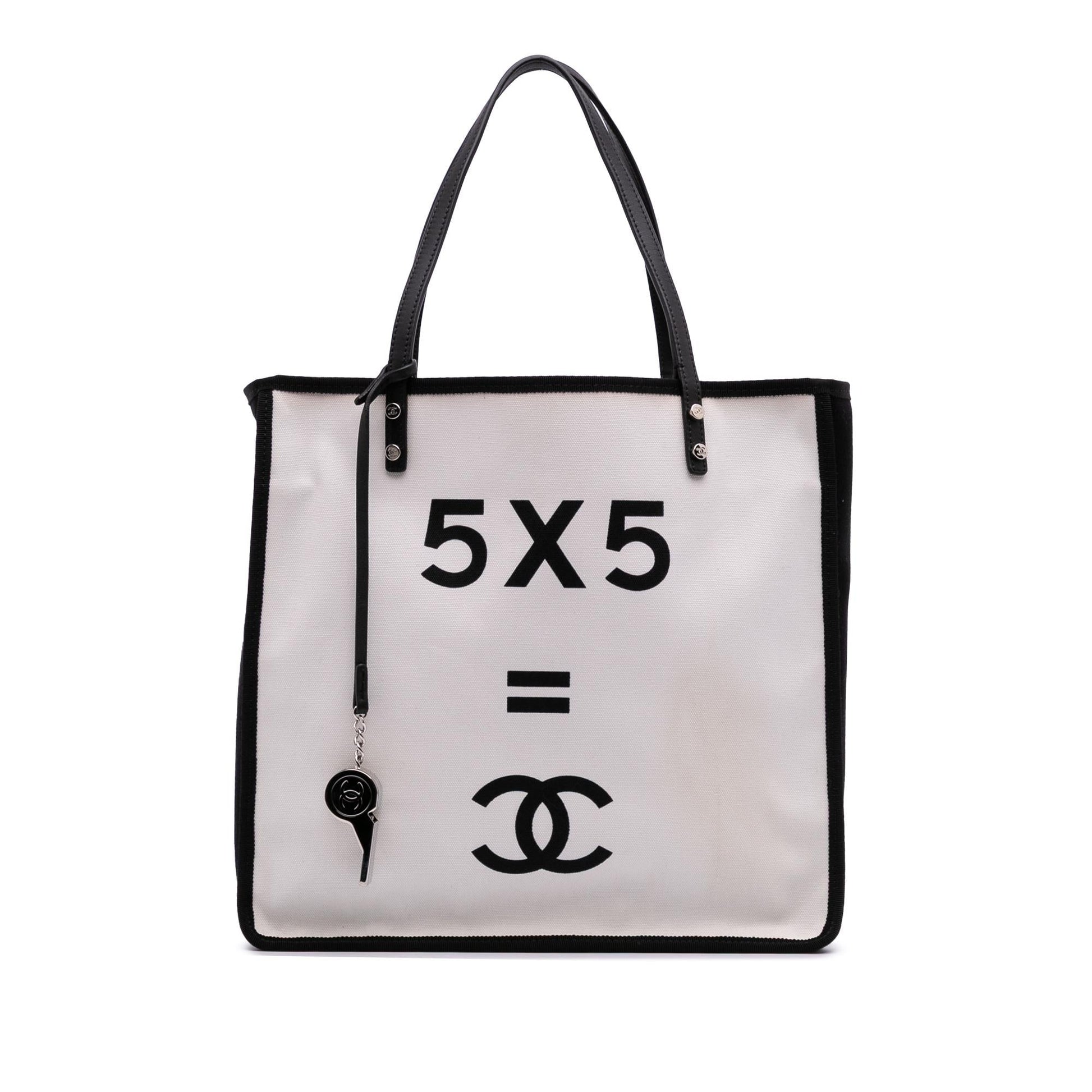 Chanel Lets Demonstrate Small Canvas Tote Bag