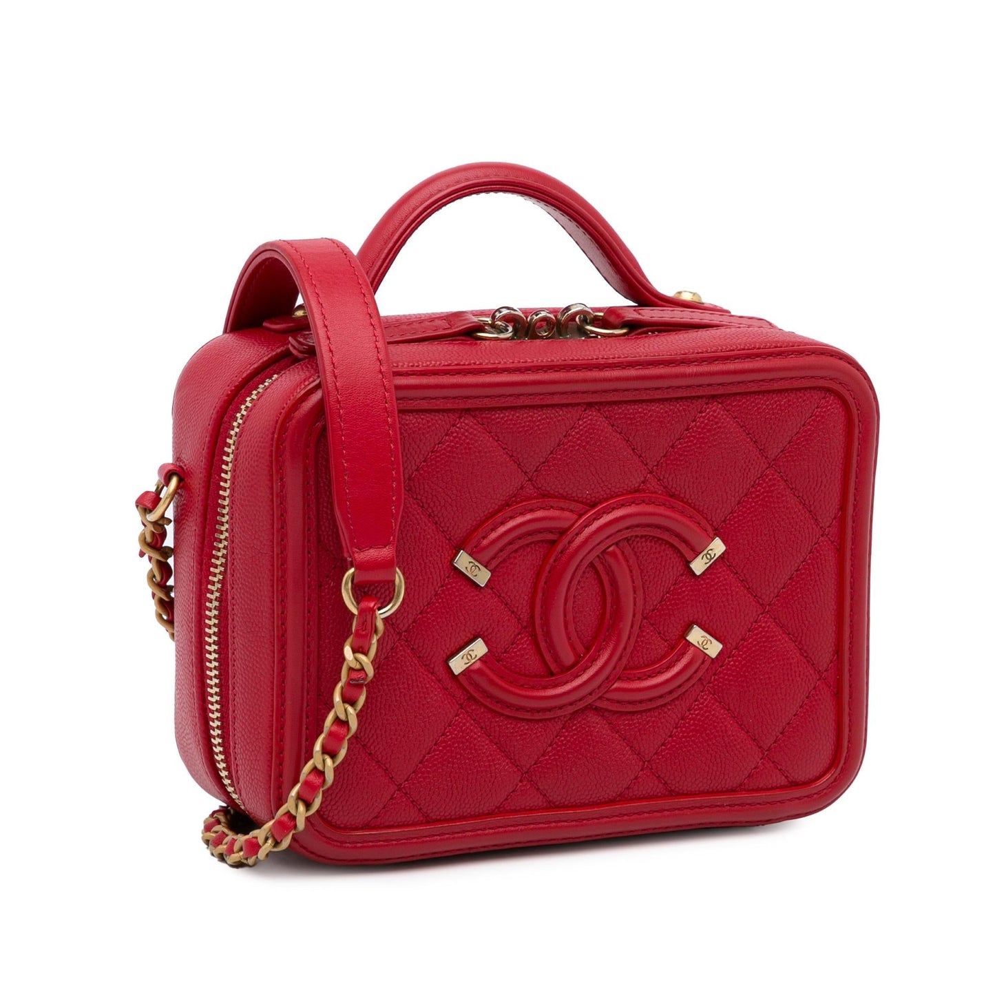 Chanel Caviar CC Filigree Vanity SHG-xceroo Small Handbag