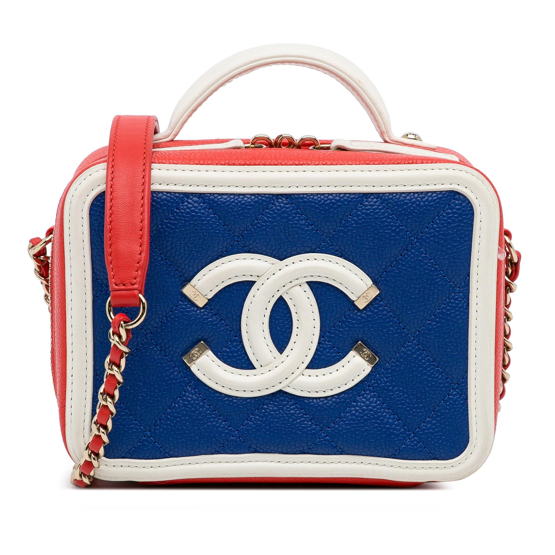 Chanel Caviar CC Filigree Vanity SHG-Drcmdn Small Handbag