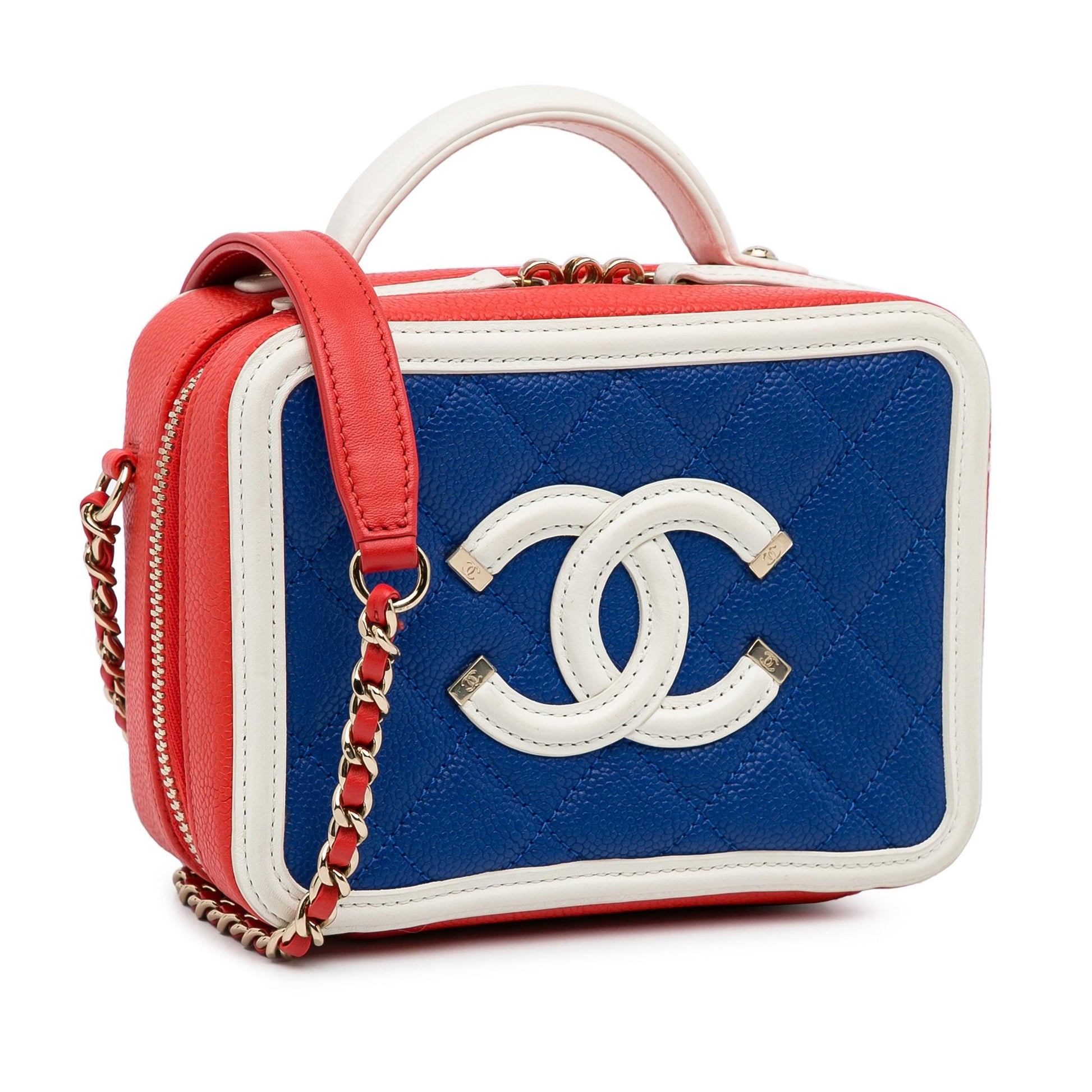 Chanel Caviar CC Filigree Vanity SHG-Drcmdn Small Handbag