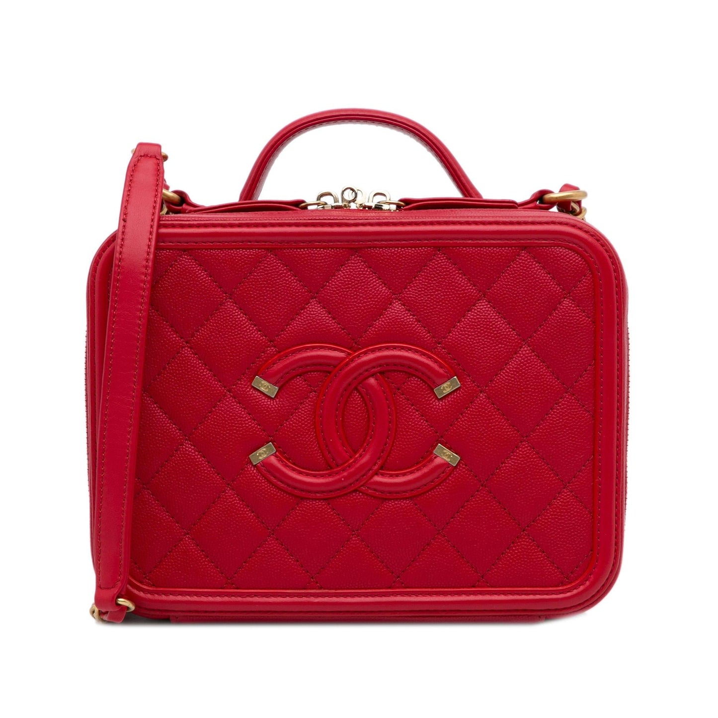 Chanel Caviar CC Filigree Vanity SHG-tNIN6s Small Handbag