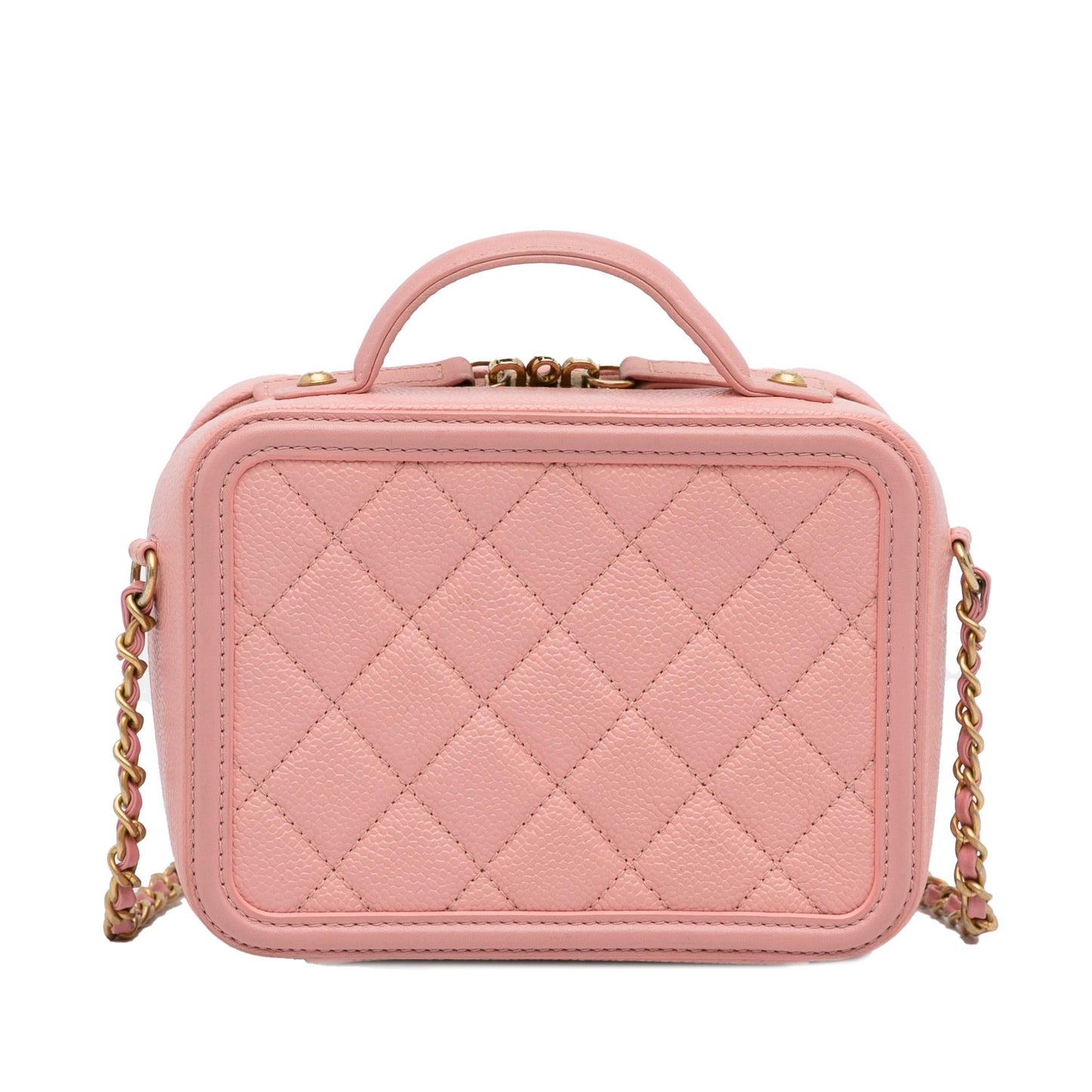 Chanel Caviar CC Filigree Vanity SHG-RkOLyj Small Handbag