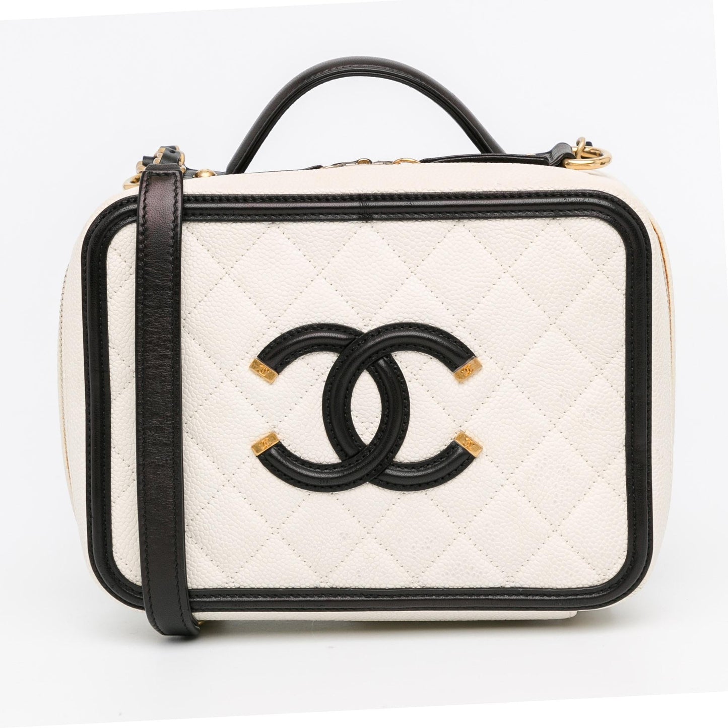 Chanel Caviar CC Filigree Vanity SHG-fHirT4 Small Handbag