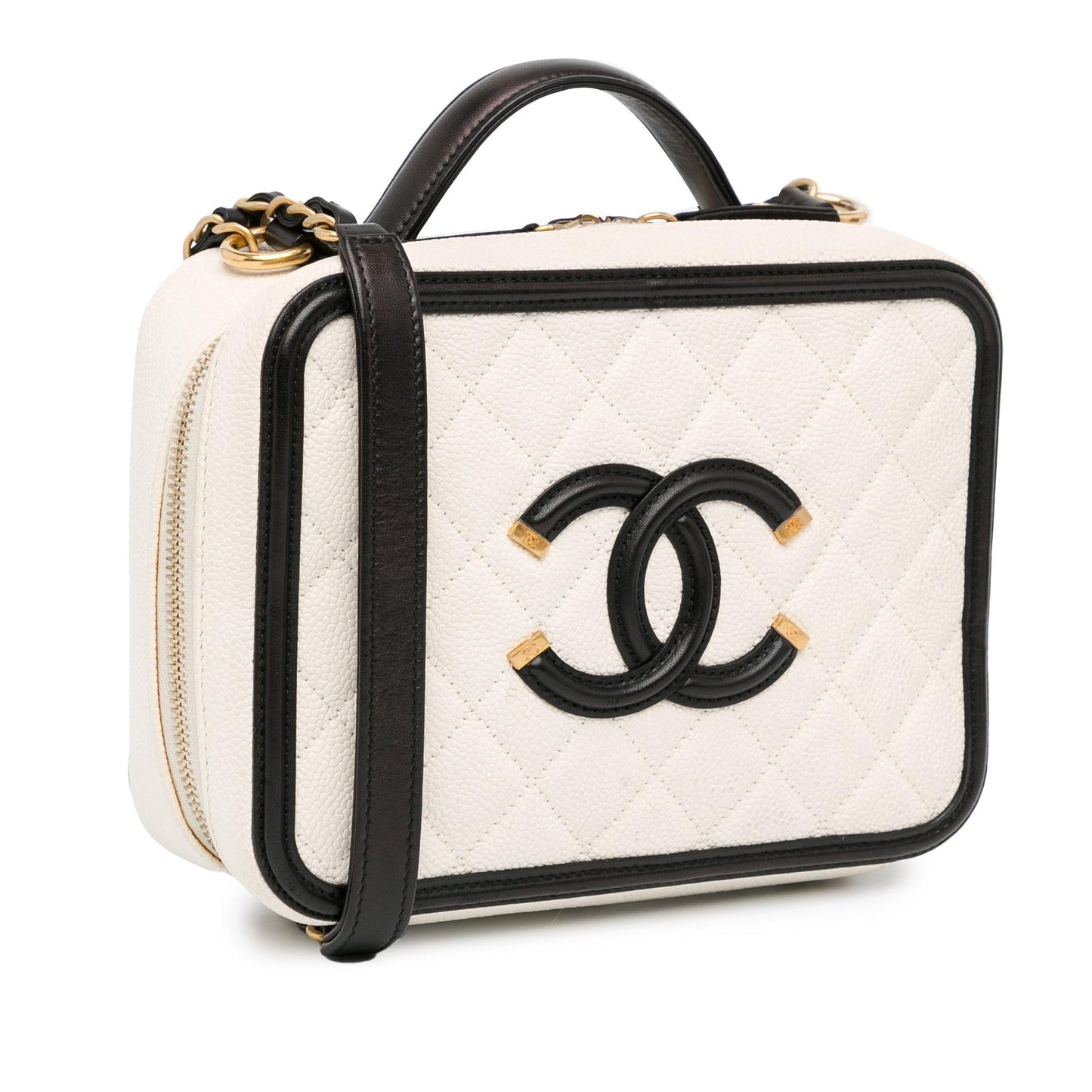 Chanel Caviar CC Filigree Vanity SHG-fHirT4 Small Handbag