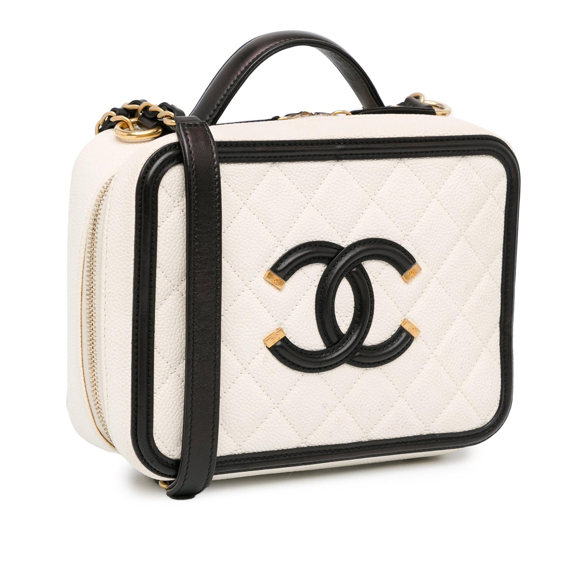 Chanel Caviar CC Filigree Vanity SHG-fHirT4 Small Handbag