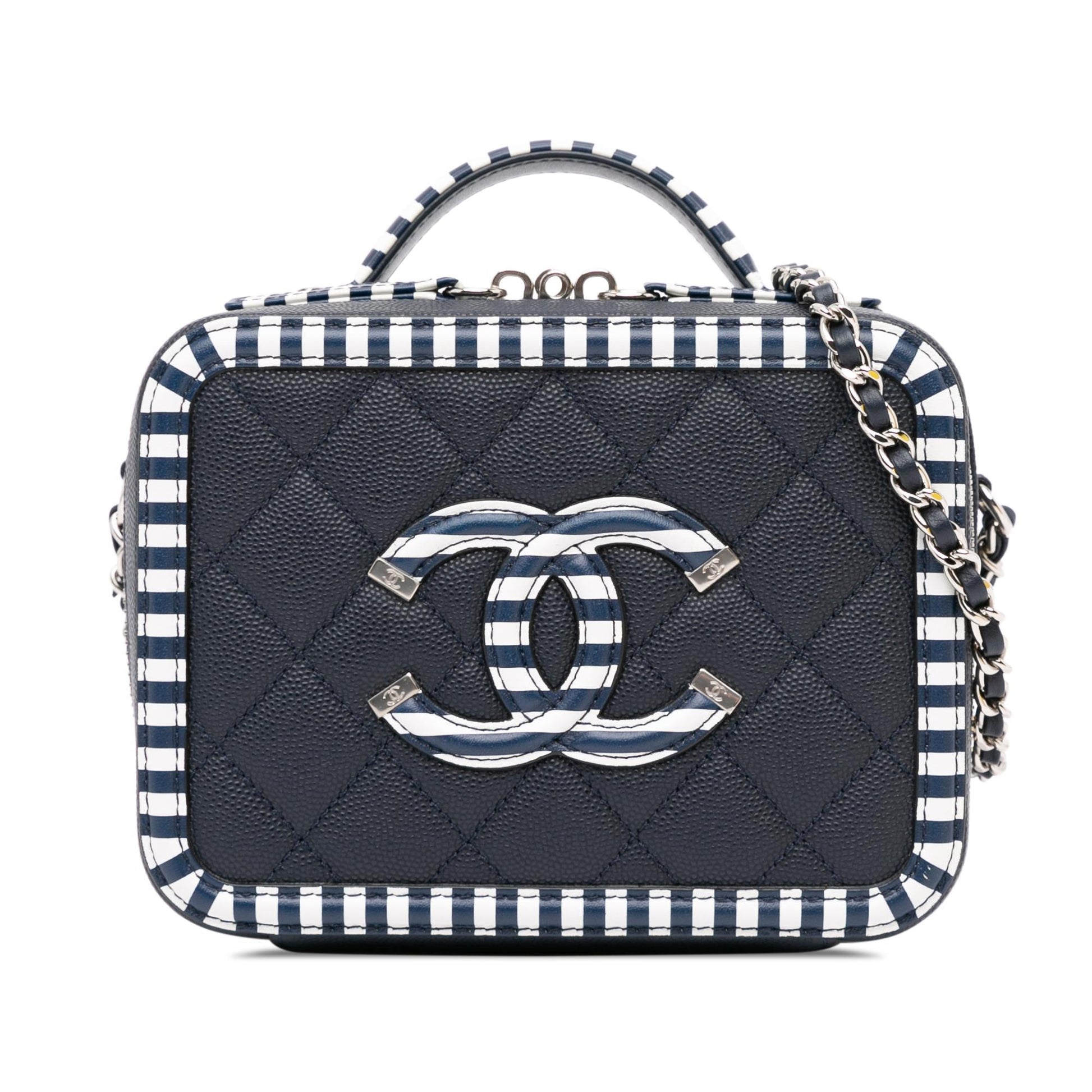 Chanel Caviar CC Filigree Vanity SHG-8go1HA Small Handbag