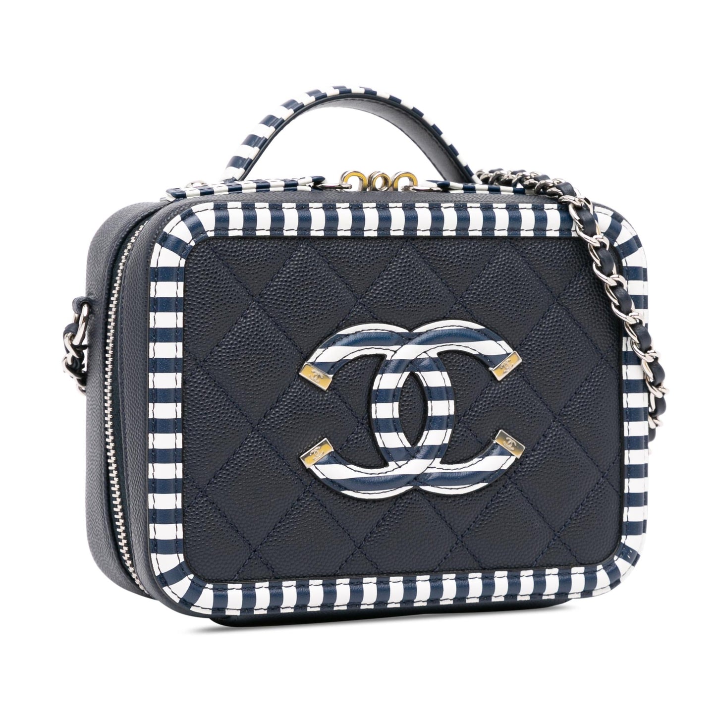 Chanel Caviar CC Filigree Vanity SHG-8go1HA Small Handbag