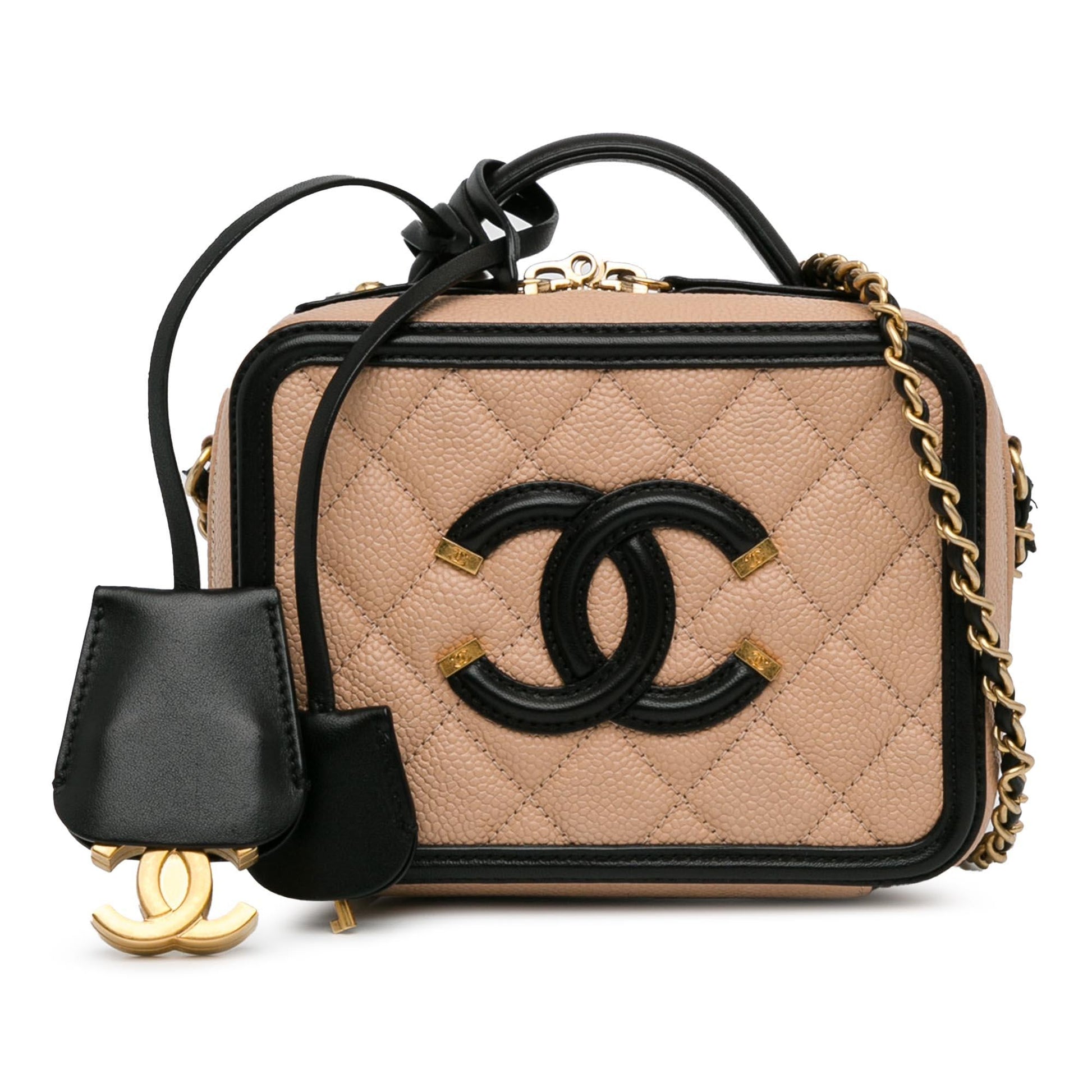 Chanel Caviar CC Filigree Vanity SHG-mliWa1 Small Handbag