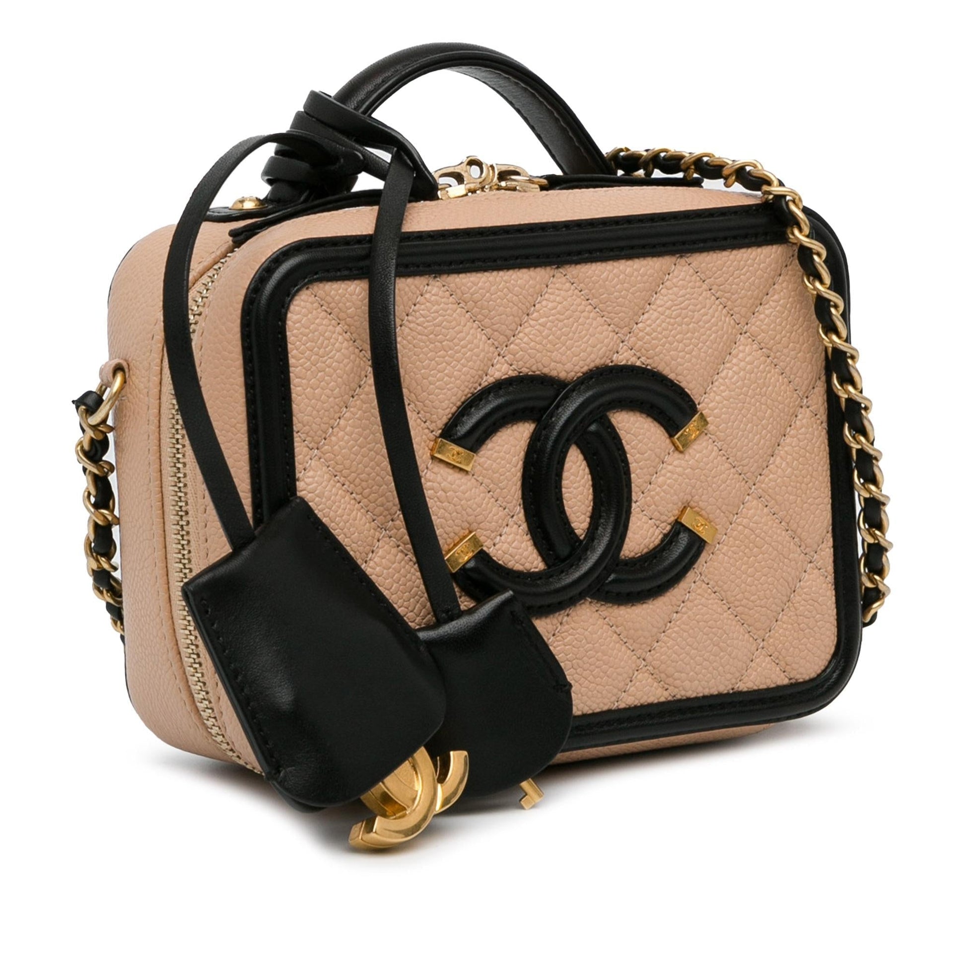 Chanel Caviar CC Filigree Vanity SHG-mliWa1 Small Handbag