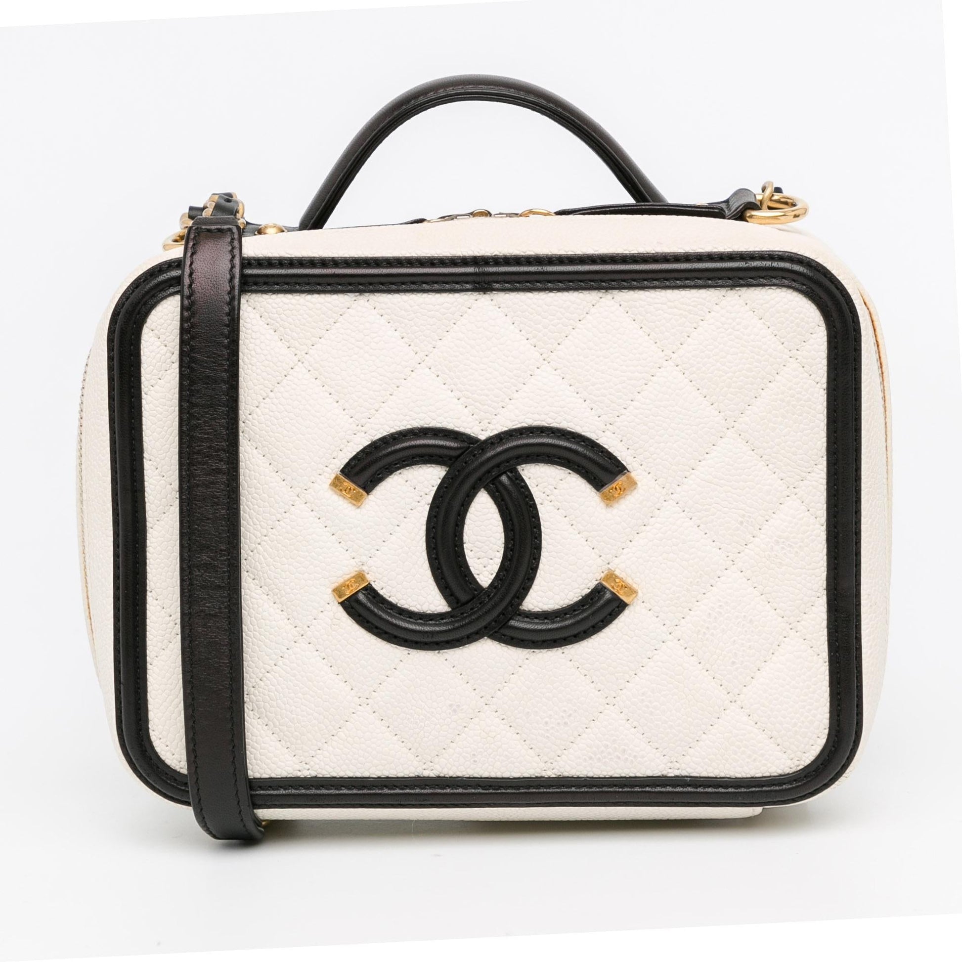 Chanel Caviar CC Filigree Vanity SHG-Bp5TXl Small Handbag