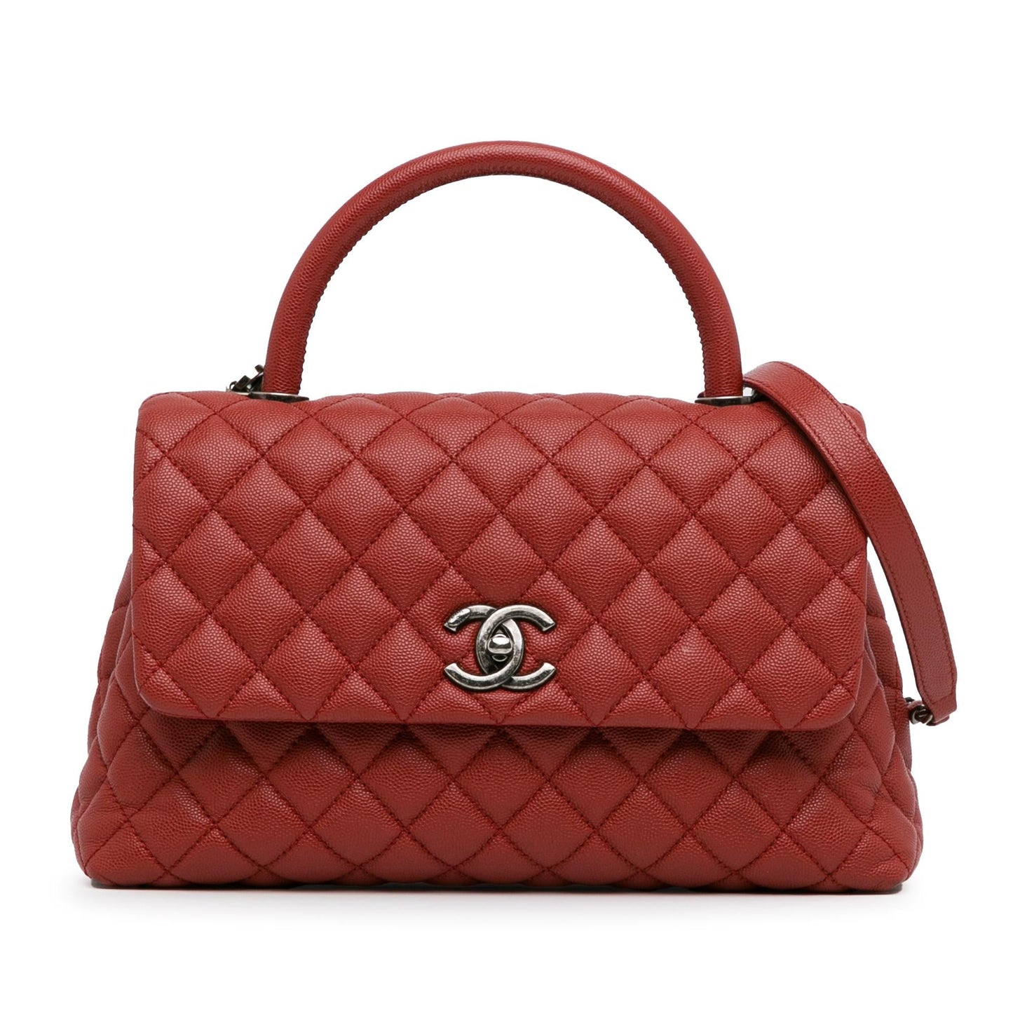 Chanel Caviar Coco Top Handle SHG-f1R70w Small Handbag