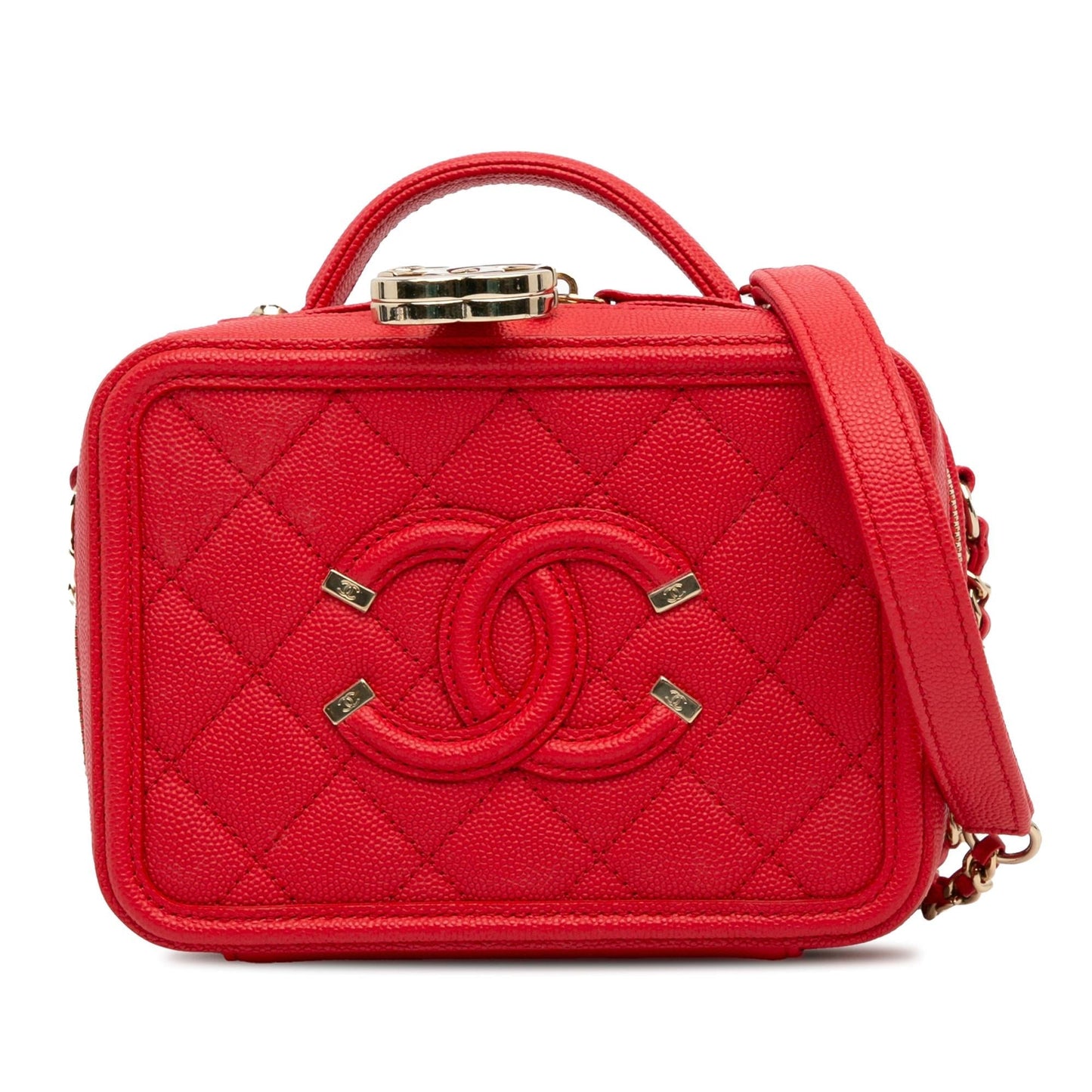 Chanel Caviar Filigree Vanity SHG-8sX2Za Small Handbag