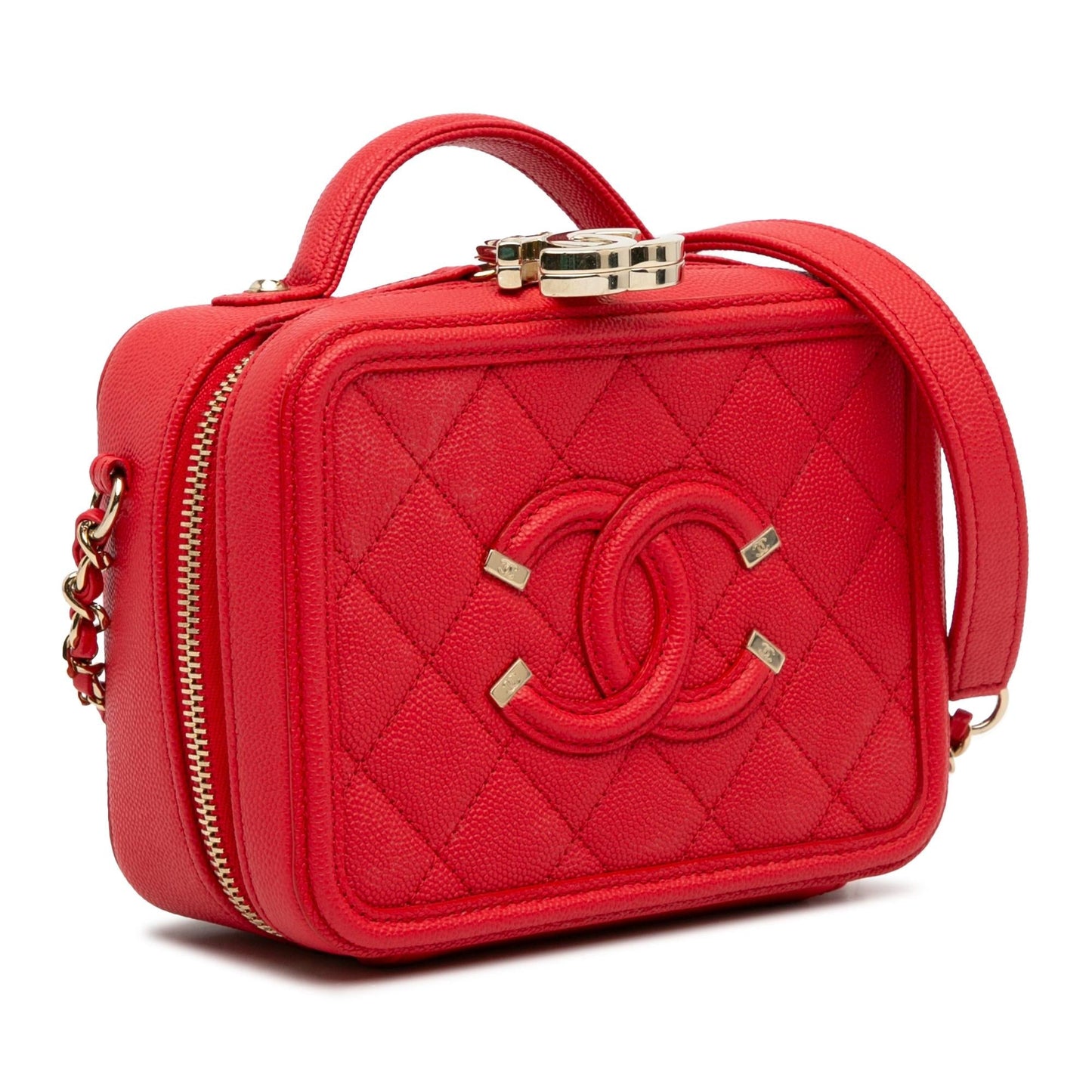Chanel Caviar Filigree Vanity SHG-8sX2Za Small Handbag