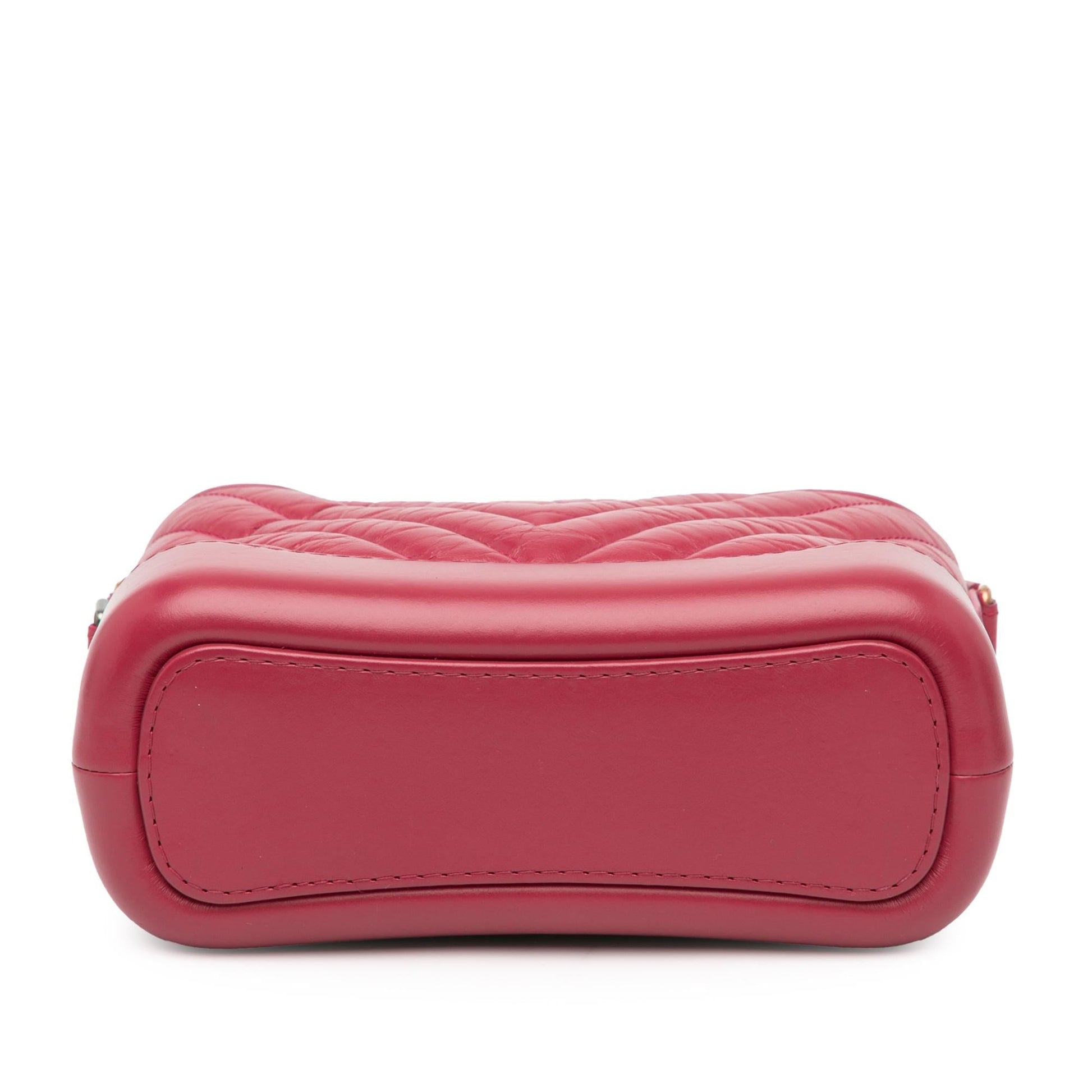 Chanel Chevron Aged Calfskin Gabrielle Small Crossbody Bag