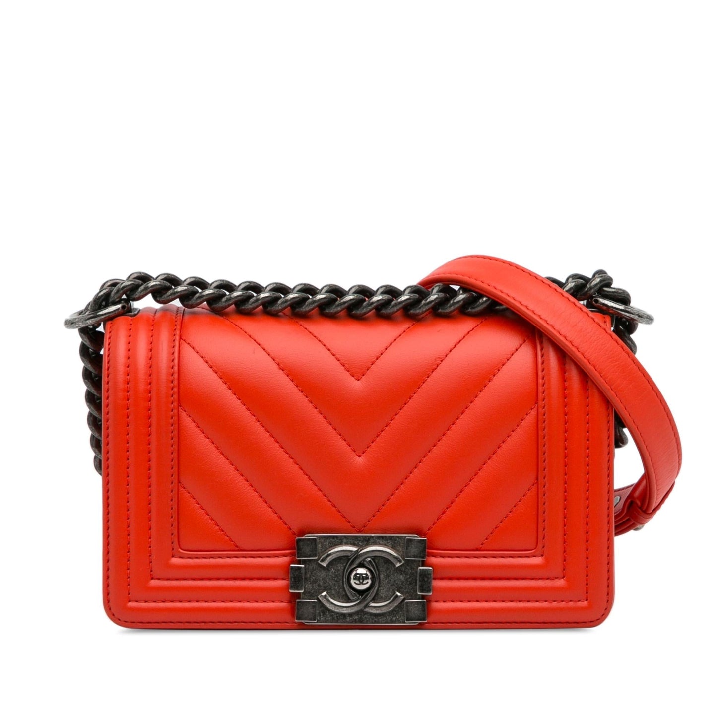 Chanel Chevron Boy Flap SHG-i5iuzh Small Shoulder Bag