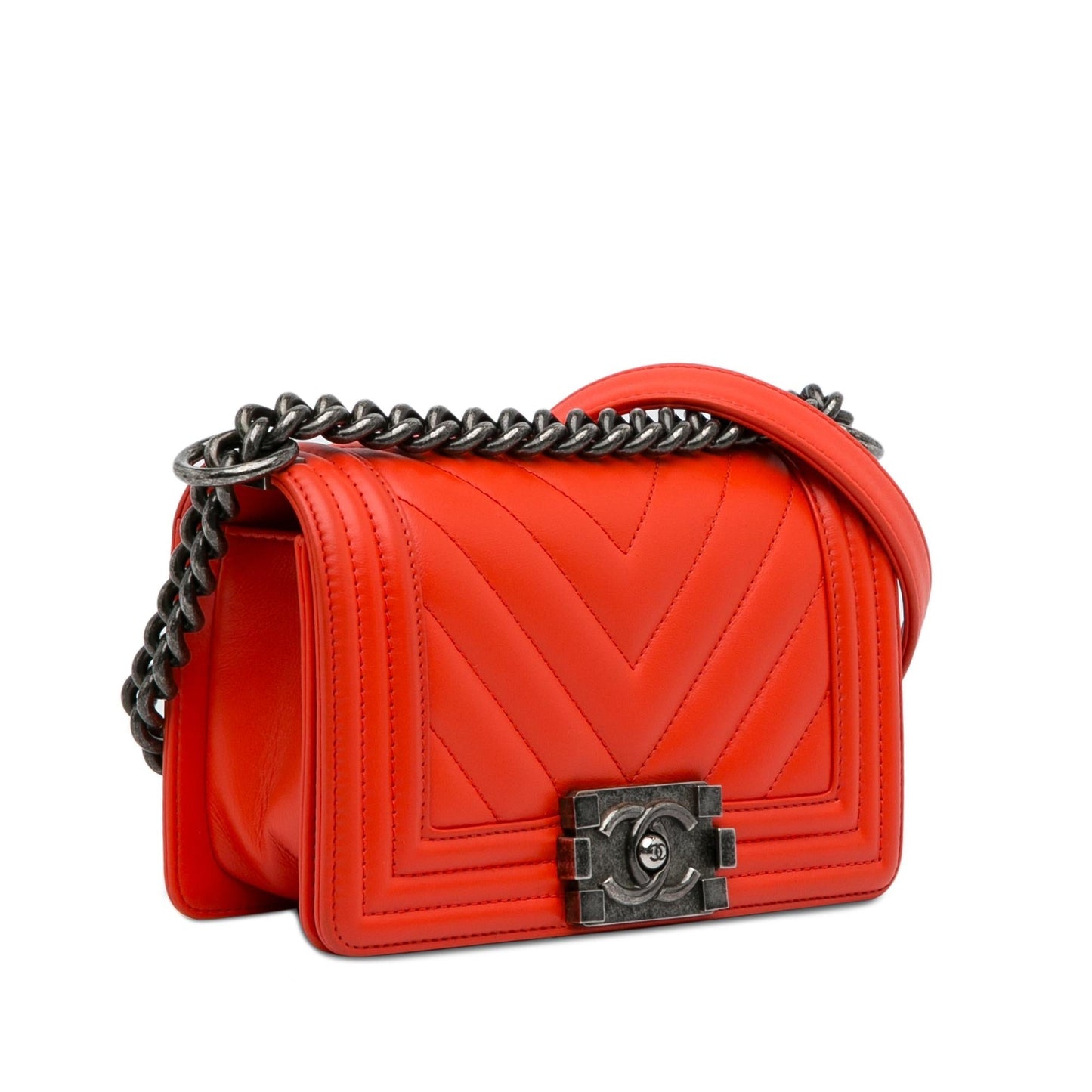 Chanel Chevron Boy Flap SHG-i5iuzh Small Shoulder Bag