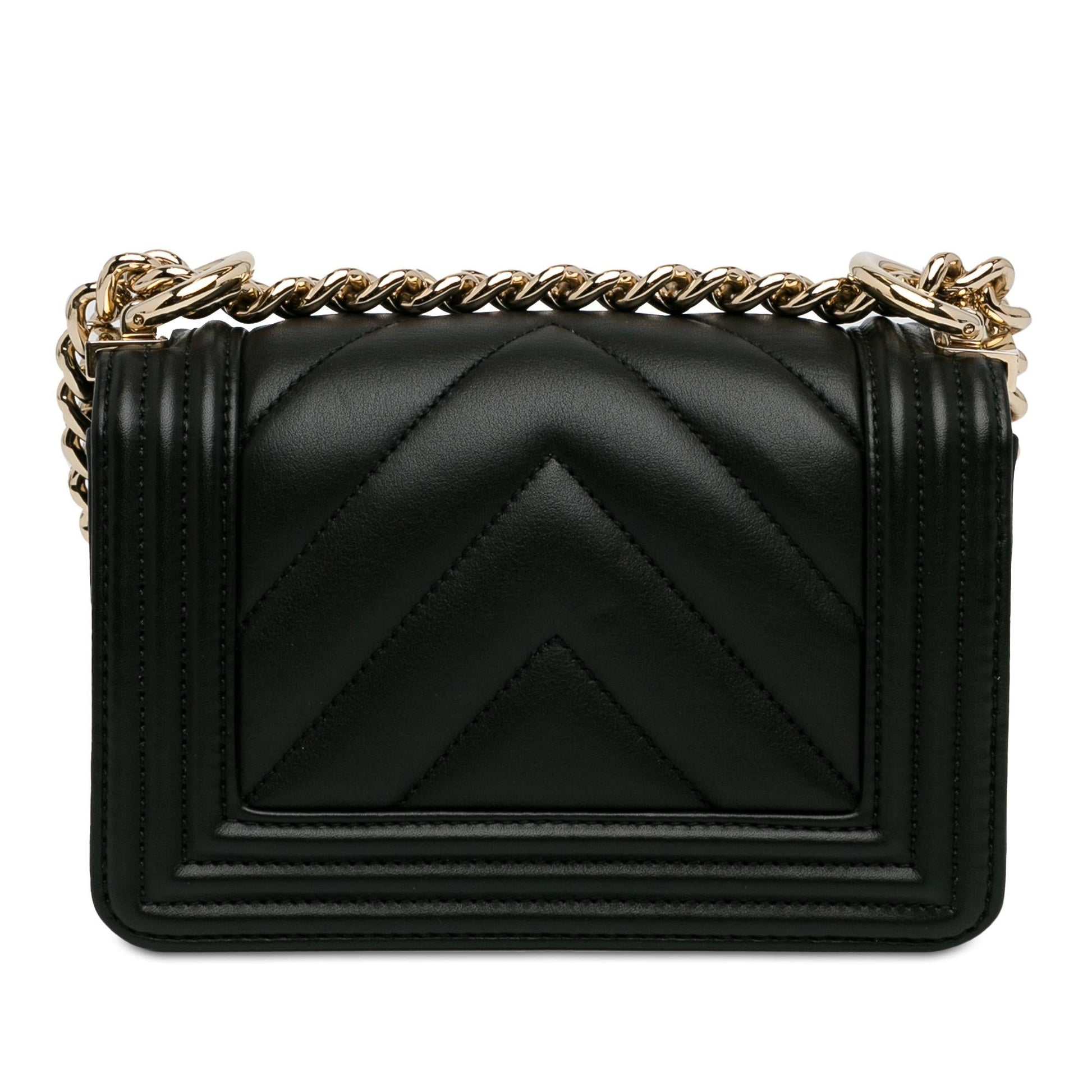 Chanel Chevron Boy Flap SHG-PGXrMi Small Handbag