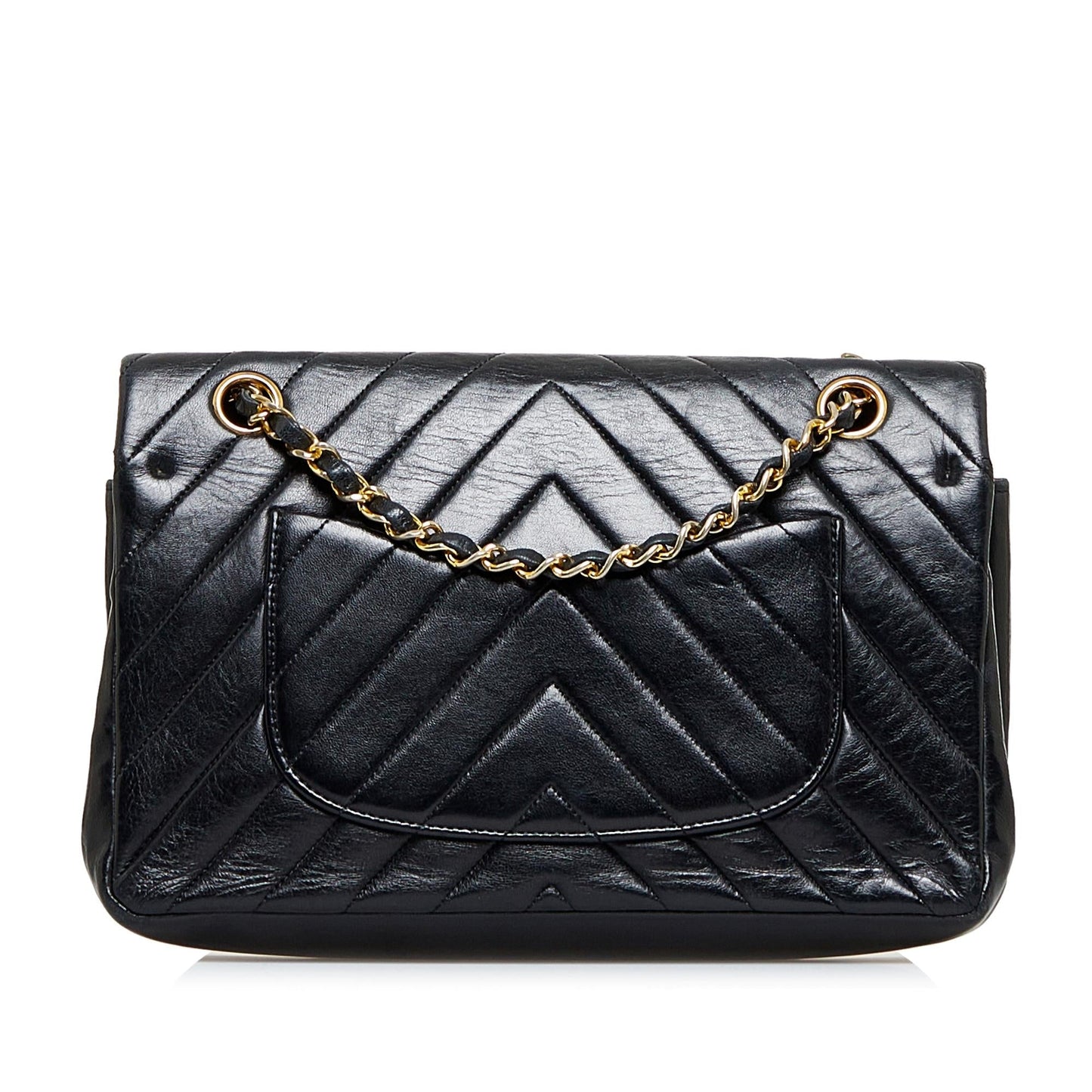 Chanel Chevron Lambskin Double Flap SHG-Te8Mdu Small Handbag