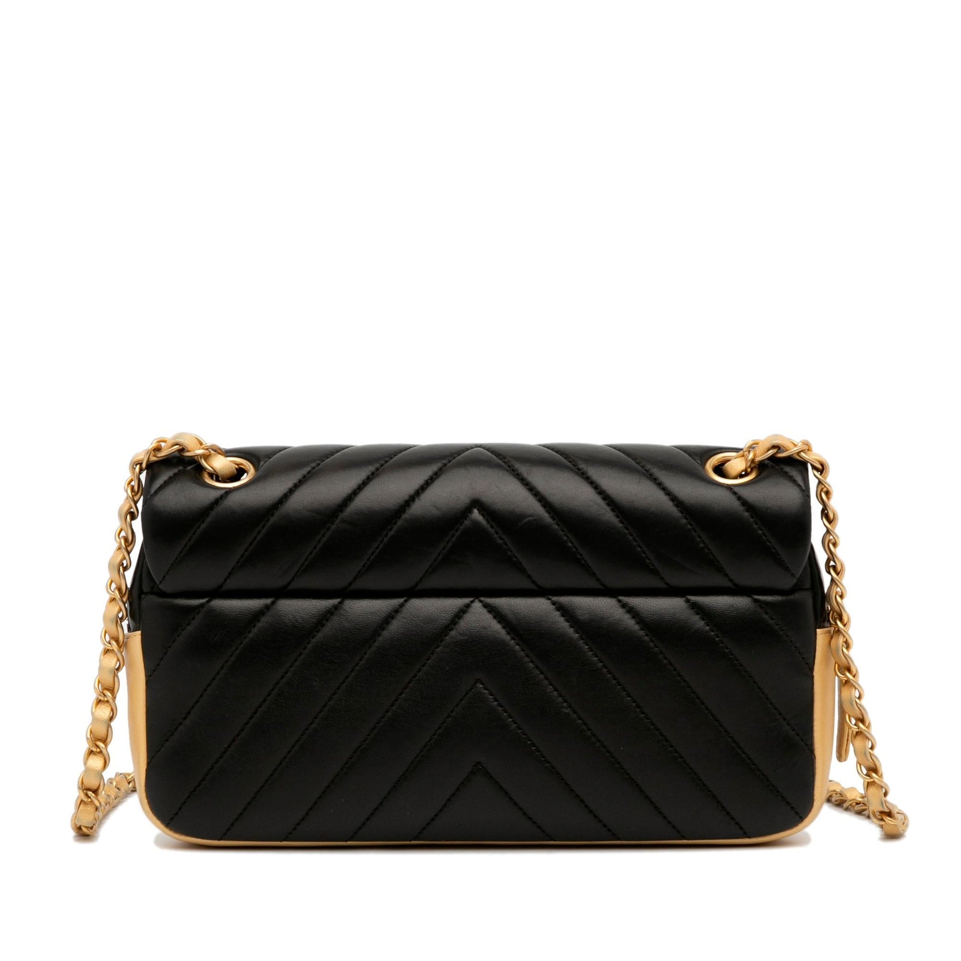 Chanel Chevron Lambskin Single Flap SHG-P98Q6l Small Handbag