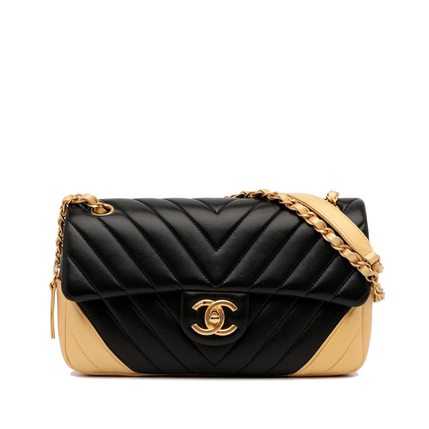 Chanel Chevron Lambskin Single Flap SHG-P98Q6l Small Handbag