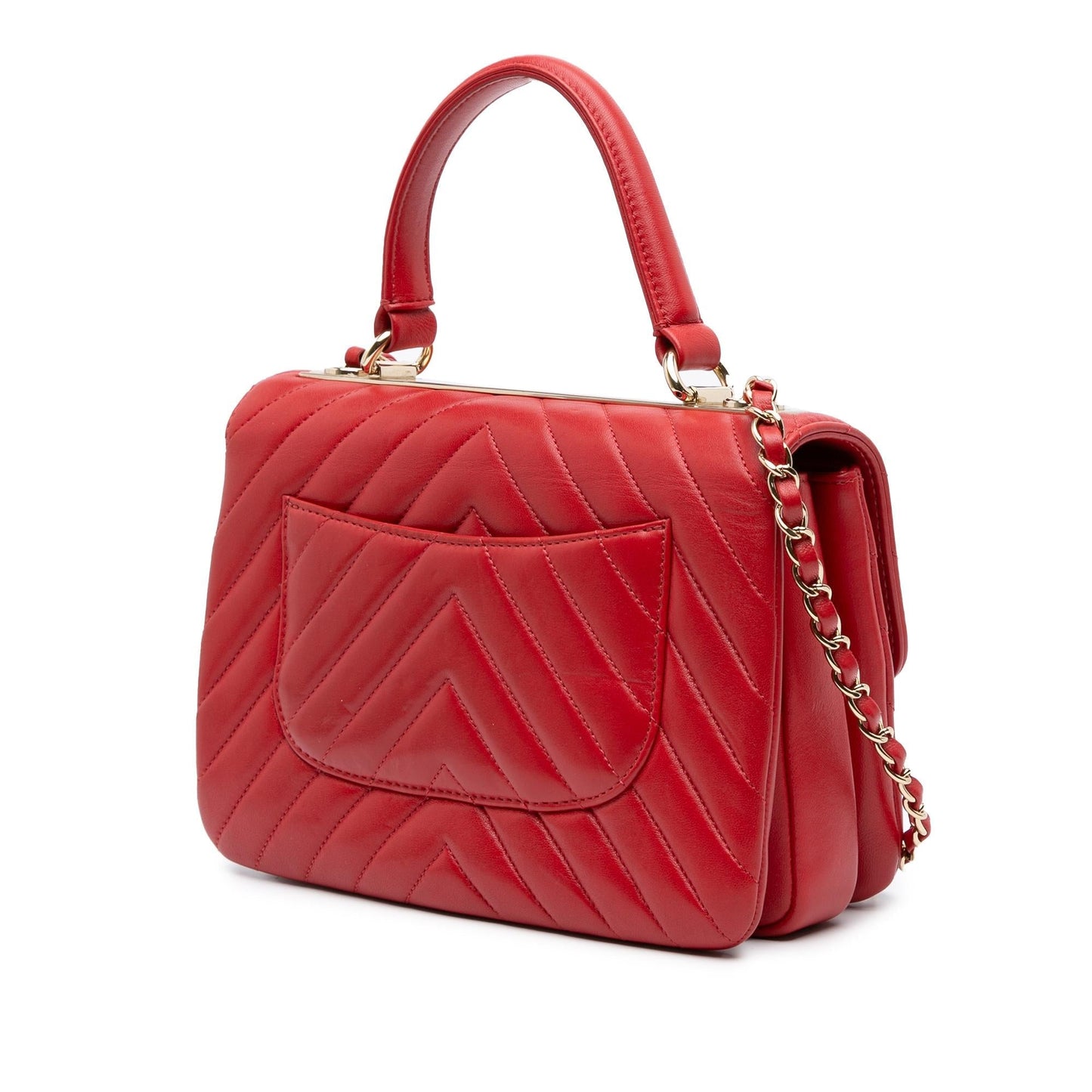 Chanel Chevron Lambskin Trendy CC Flap Small Handbag Flap 1