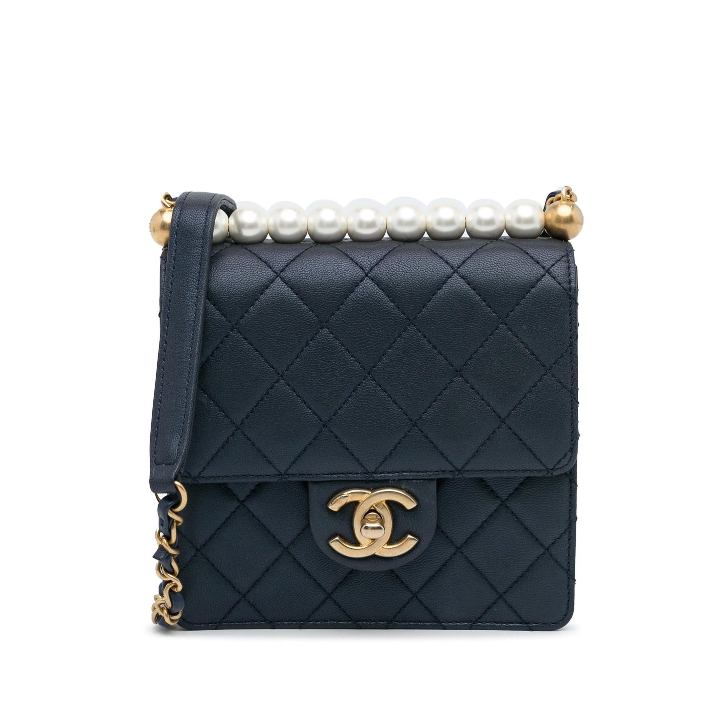 Chanel Chic Pearls Flap SHG-BMZQ5h Small Shoulder Bag