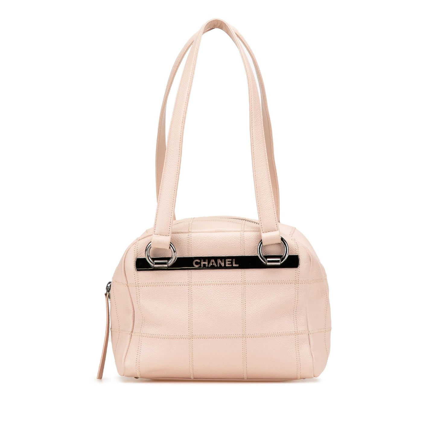 Chanel Choco Bar Caviar LAX Bowler Small Handbag Bag 1