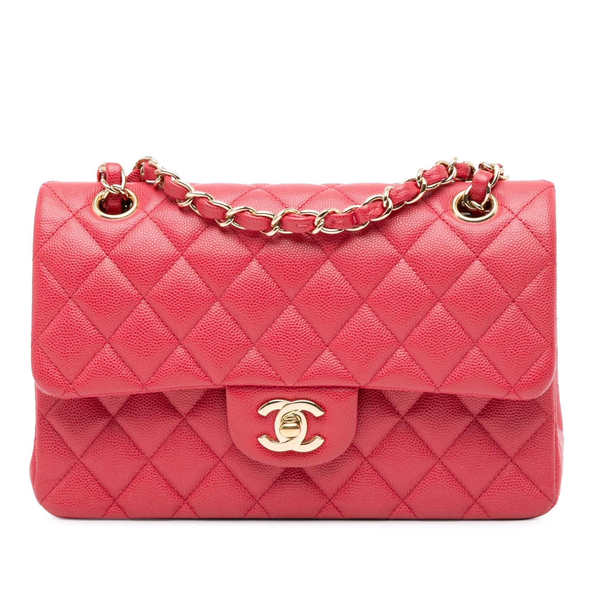 Chanel Classic Caviar Double Flap SHG-hPxEIt Small Handbag