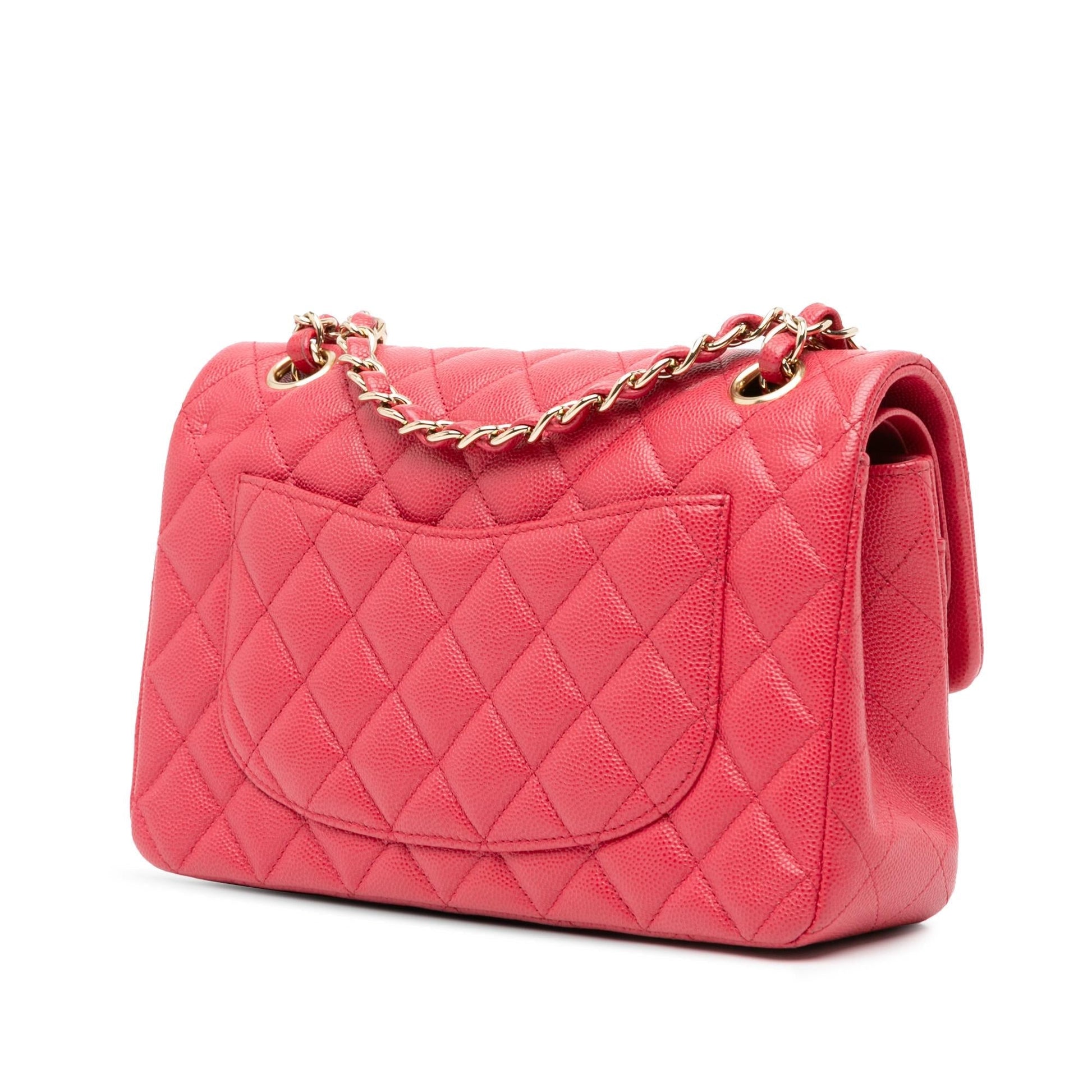 Chanel Classic Caviar Double Flap SHG-hPxEIt Small Handbag