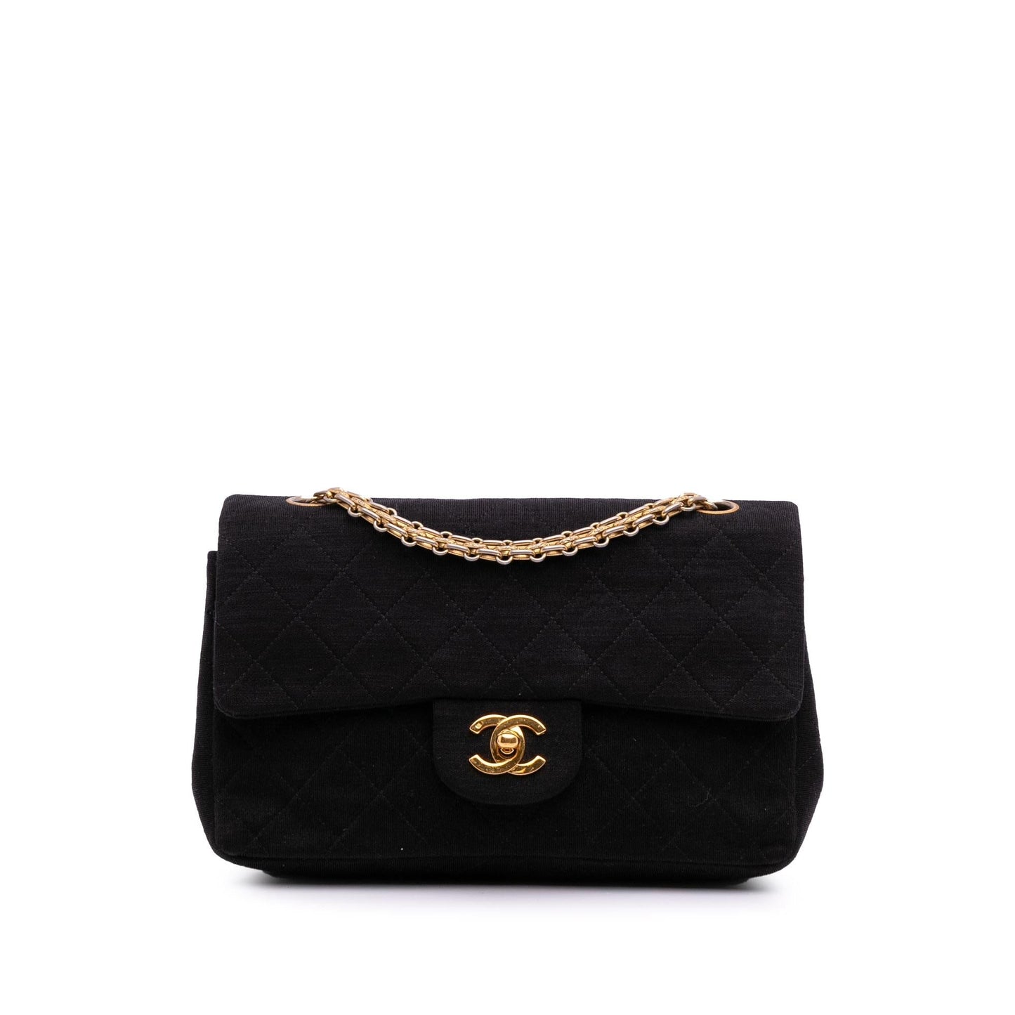 Chanel Classic Jersey Double Flap Small Handbag