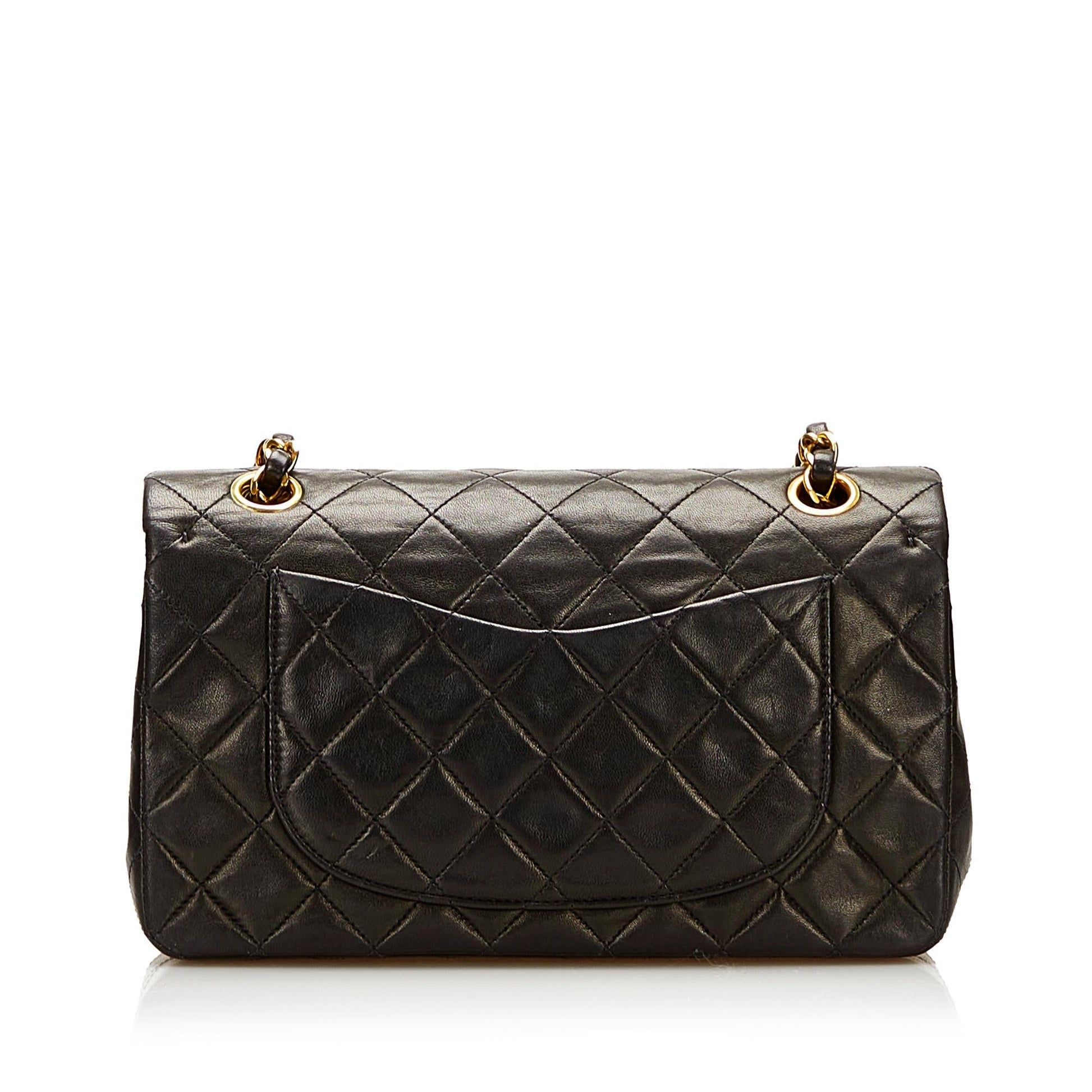 Chanel Classic Lambskin Double Flap SHG Small Handbag