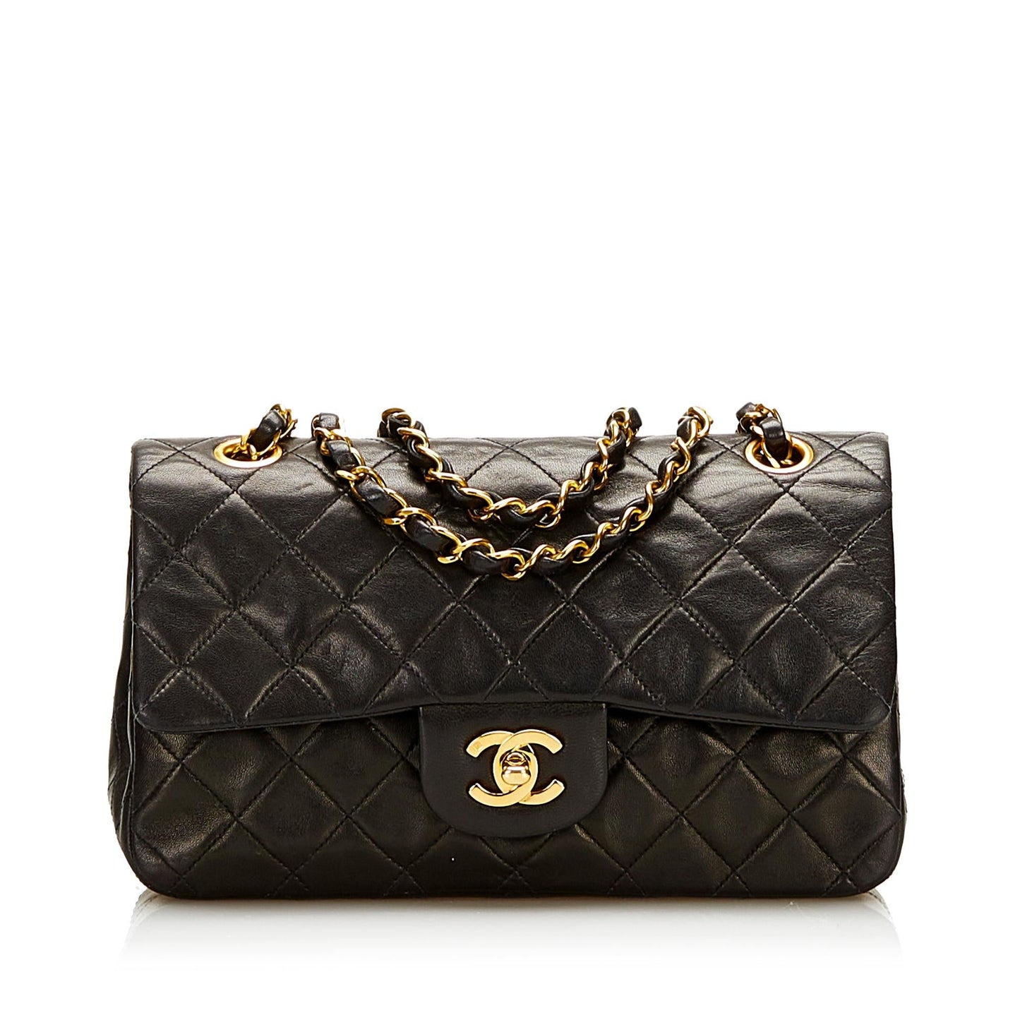 Chanel Classic Lambskin Double Flap SHG Small Handbag