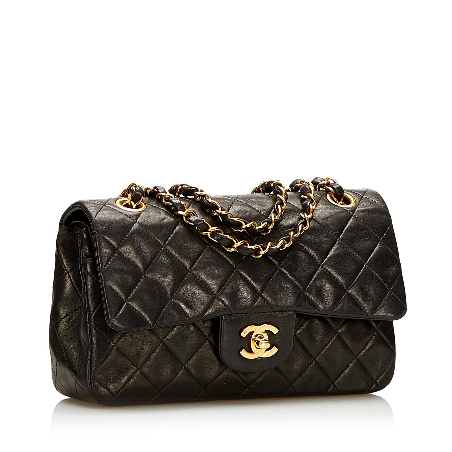 Chanel Classic Lambskin Double Flap SHG Small Handbag