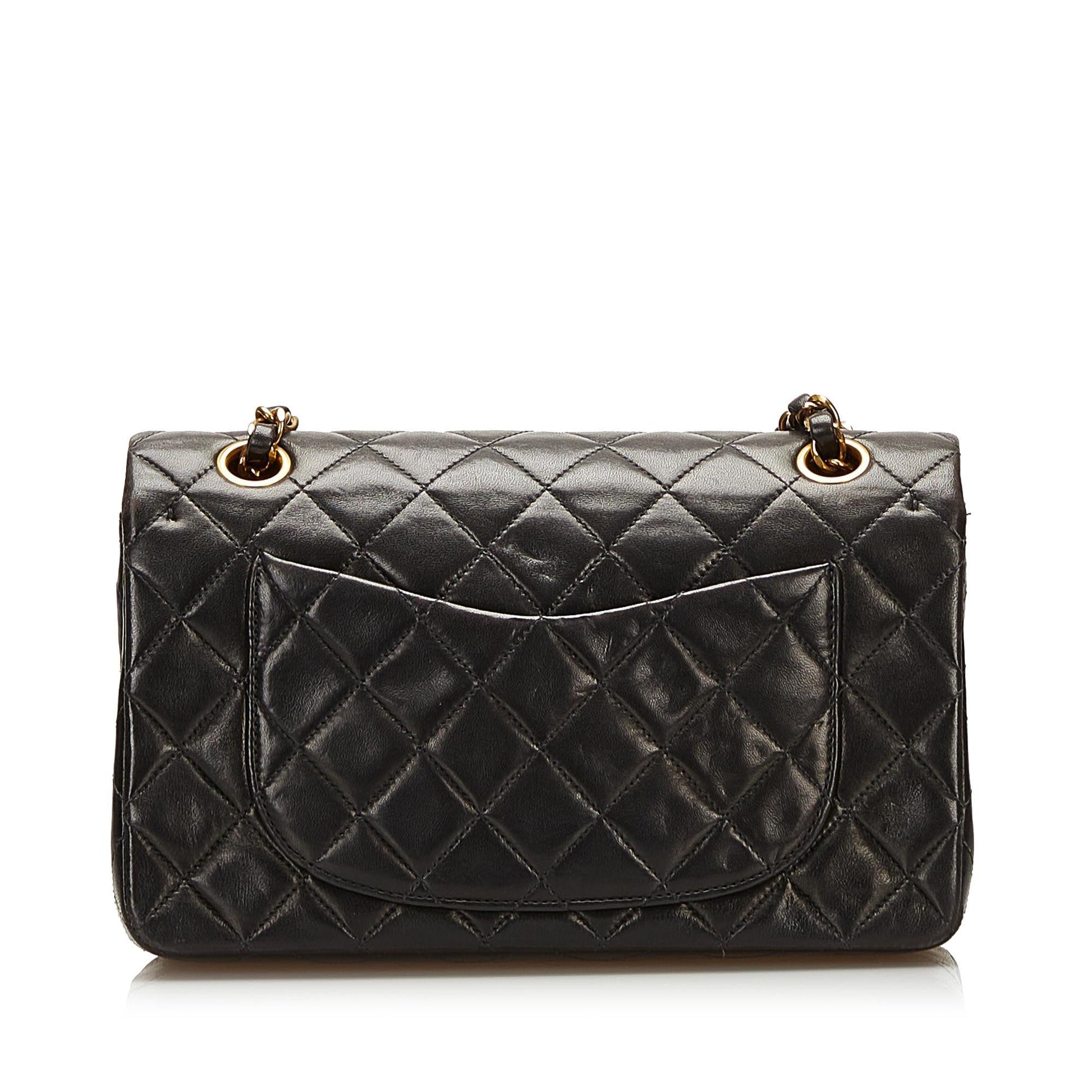 Chanel Classic Lambskin Double Flap SHG Small Handbag 3