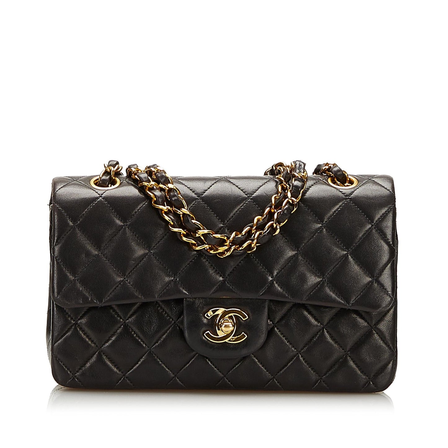 Chanel Classic Lambskin Double Flap SHG Small Handbag 3