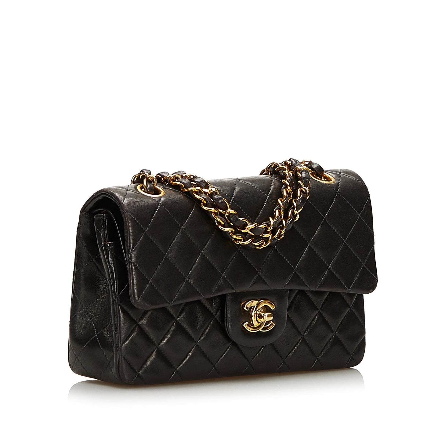 Chanel Classic Lambskin Double Flap SHG Small Handbag 3