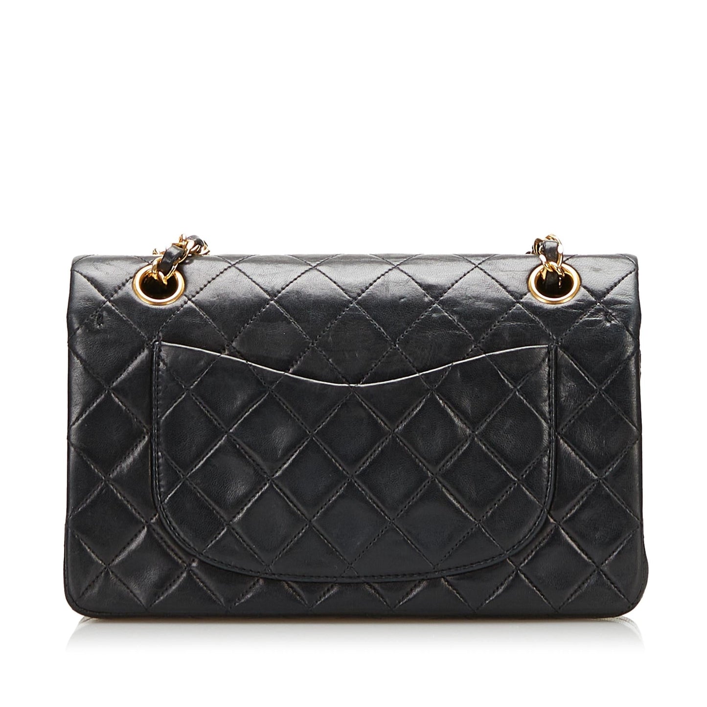 Chanel Classic Lambskin Double Flap SHG Small Handbag Flap Shg
