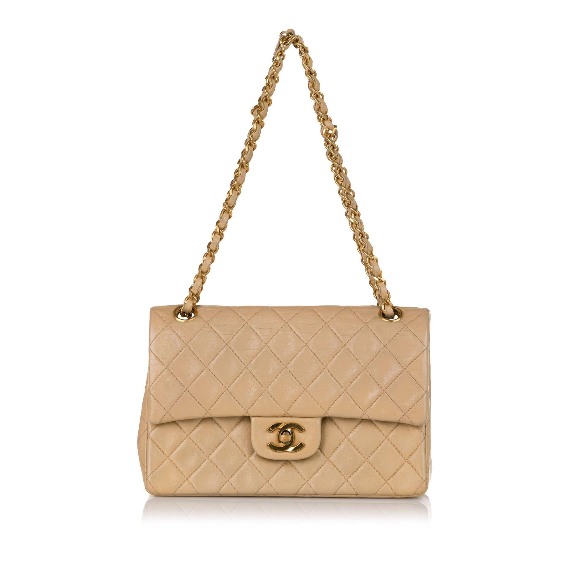 Chanel Classic Lambskin Double Flap SHG Small Handbag 4