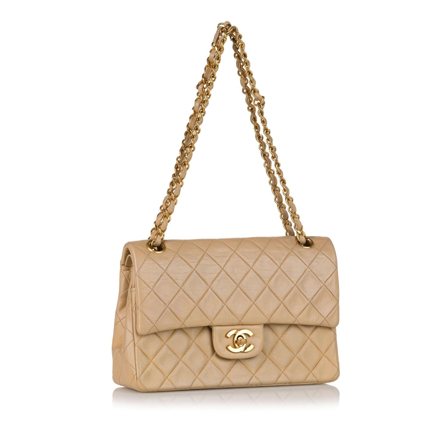 Chanel Classic Lambskin Double Flap SHG Small Handbag 4
